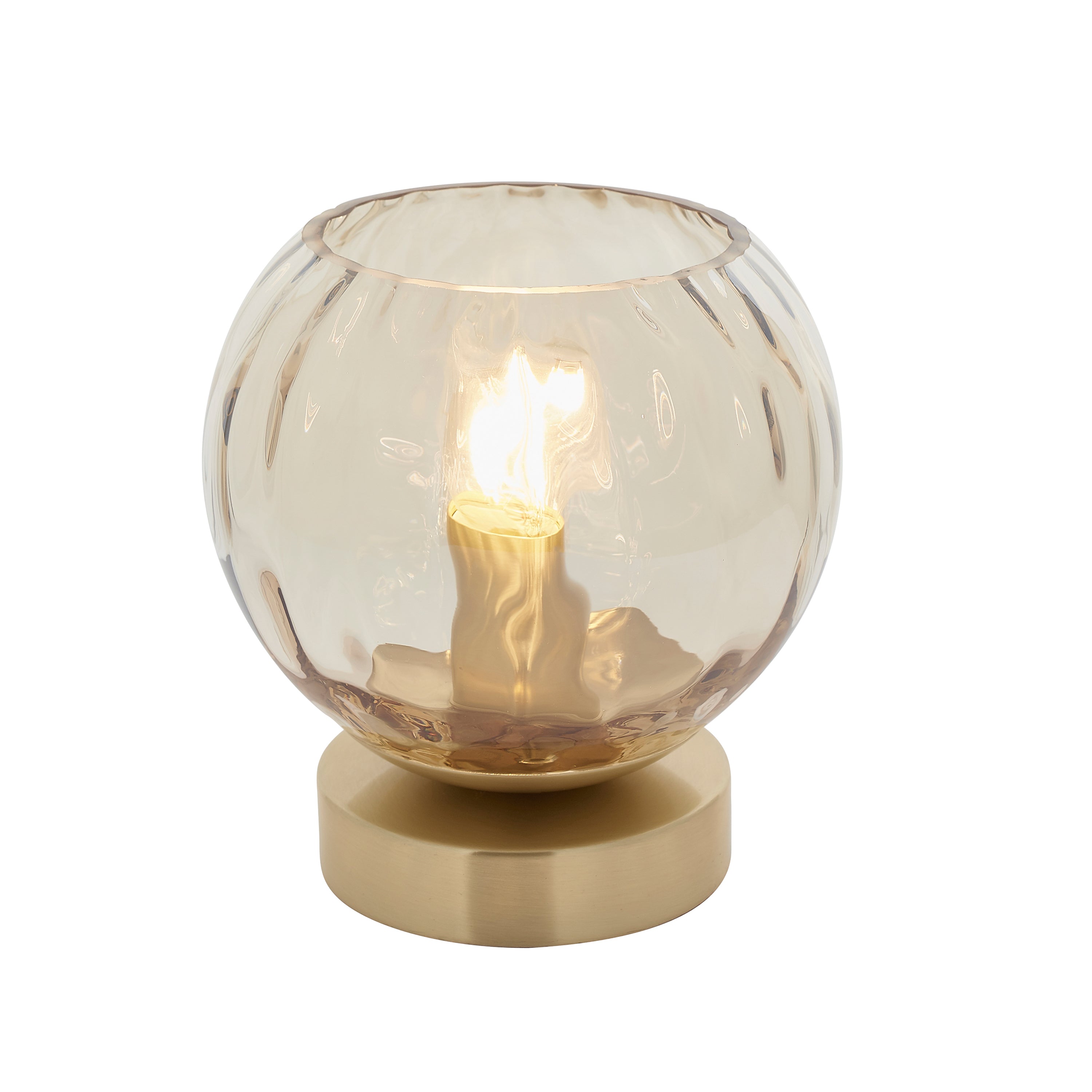 Dimple 1 Table Light - Steel / Glass | Migo Interiors