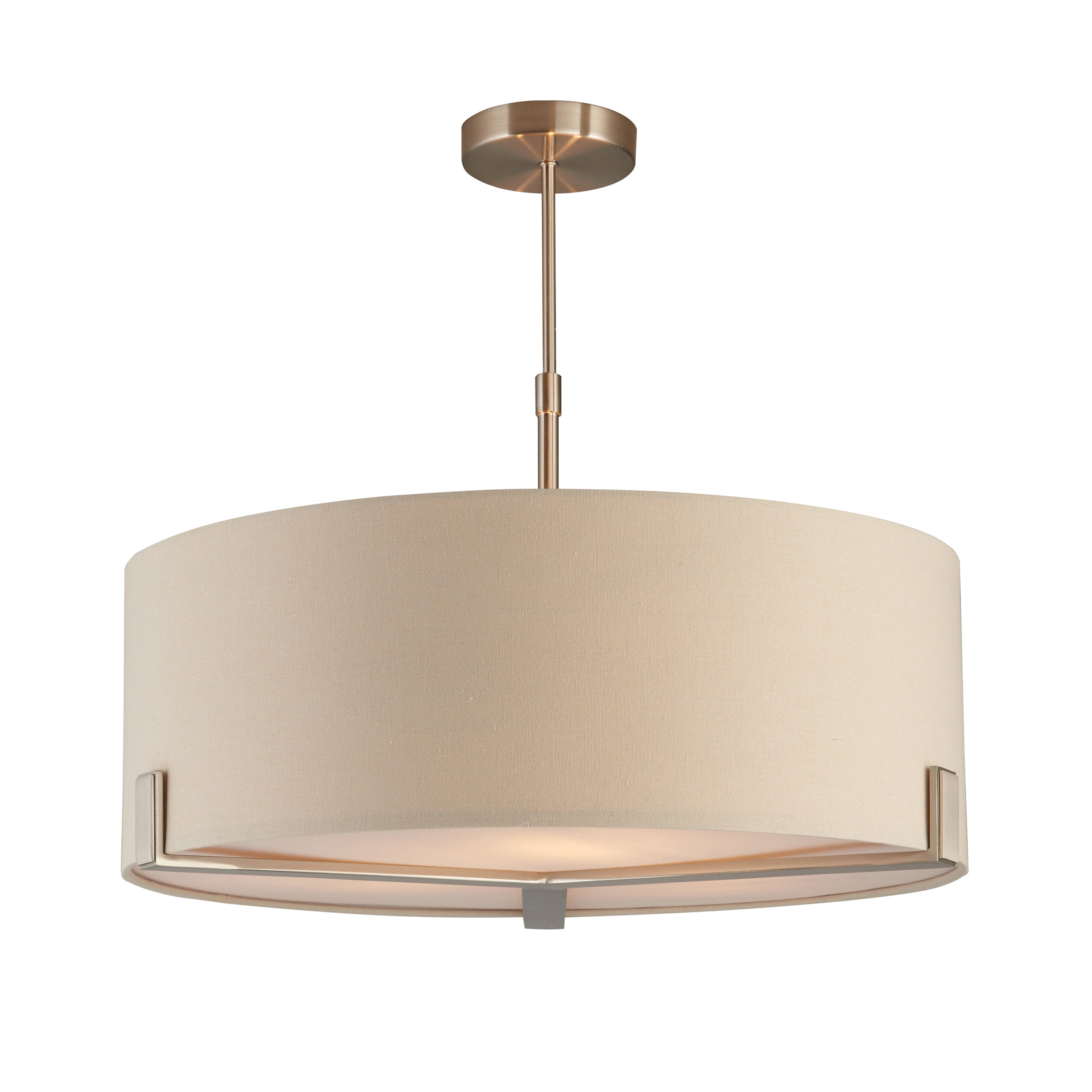 Hayfield Pendant Light Nickel / Slate - Fabric / Steel | Migo Interiors