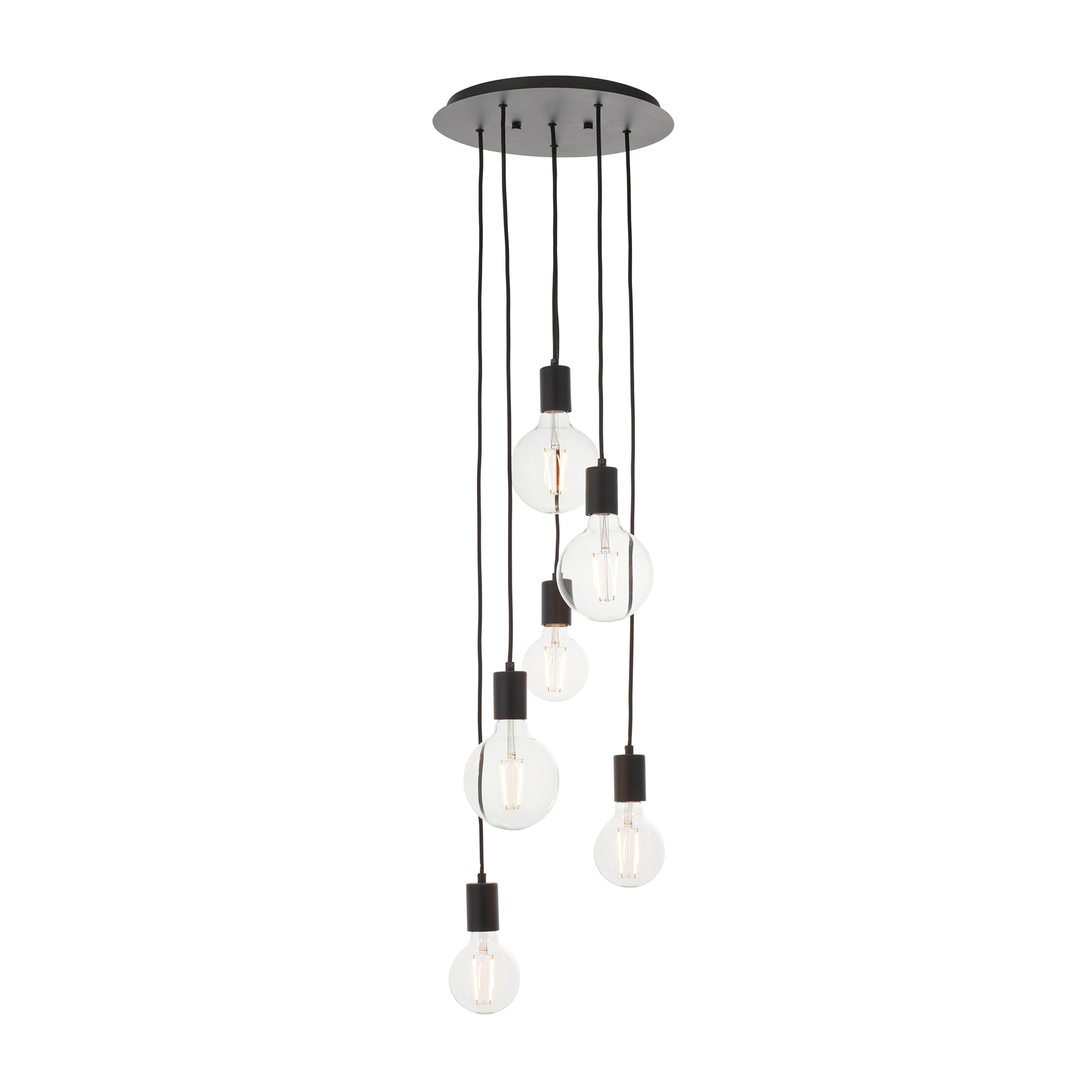Studio 6 Pendant Light Matt Black - Steel | Migo Interiors