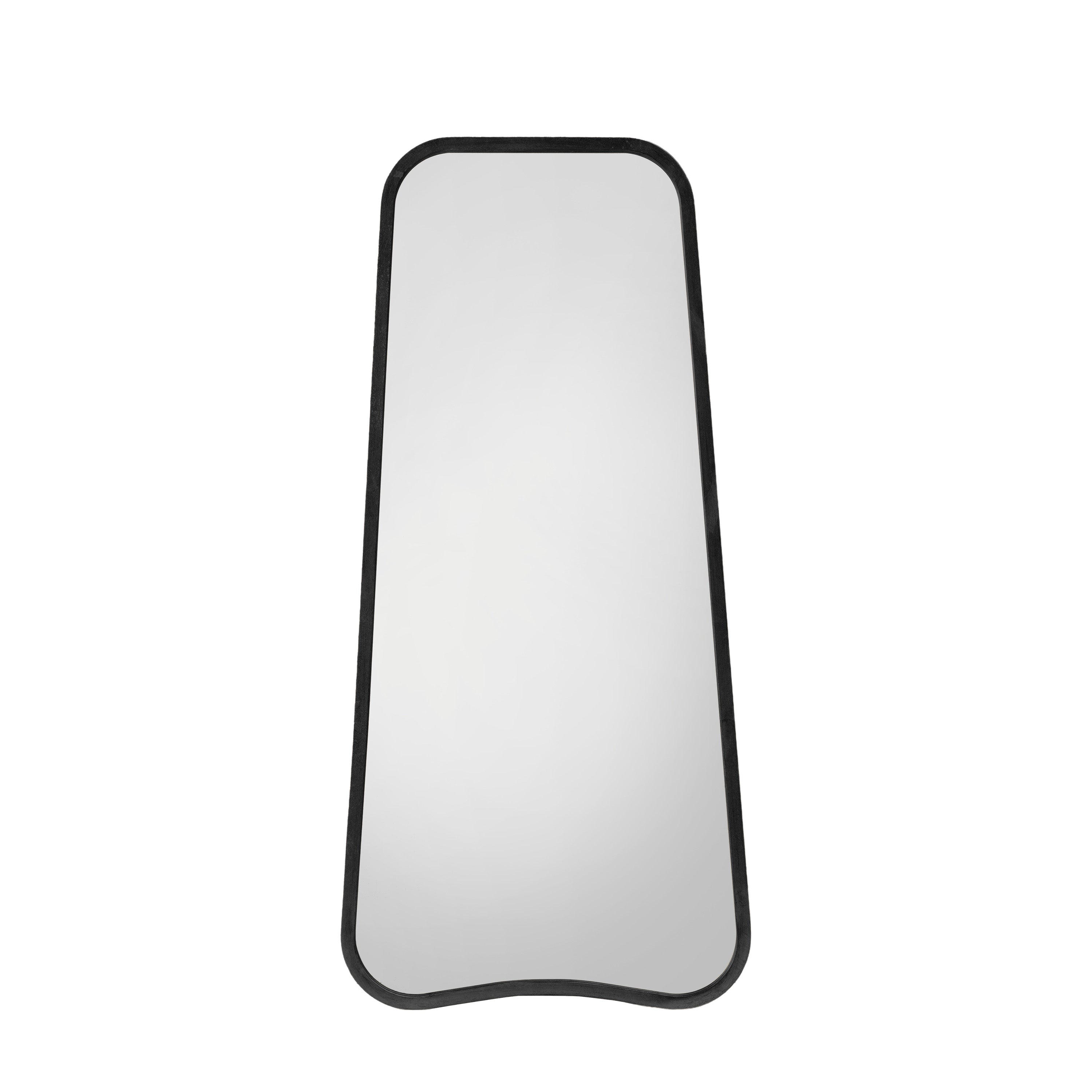 Kurva Leaner Black - Glass / Metal | Migo Interiors