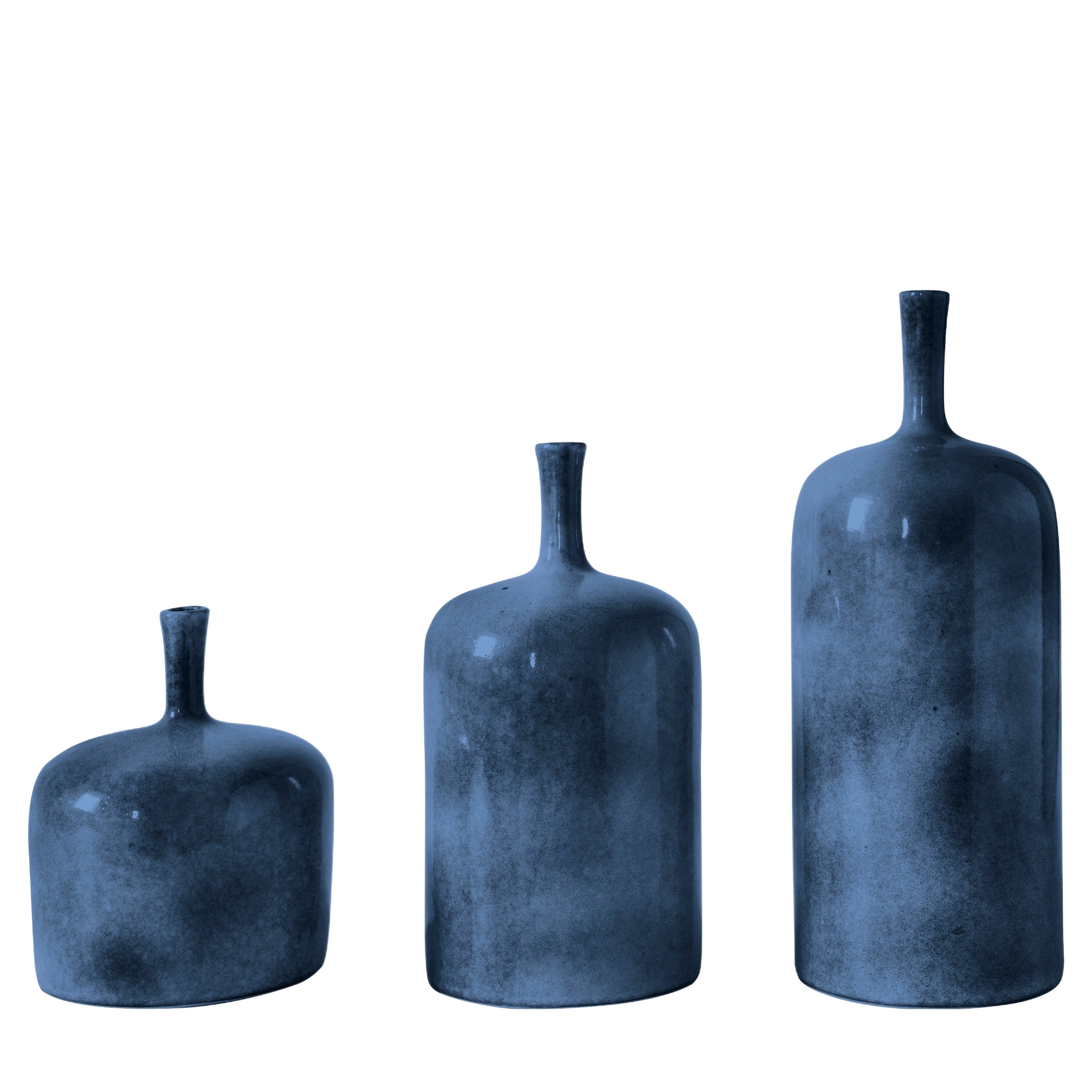 Vormark Set of 3 Ornaments Blue - Ceramic | Migo Interiors