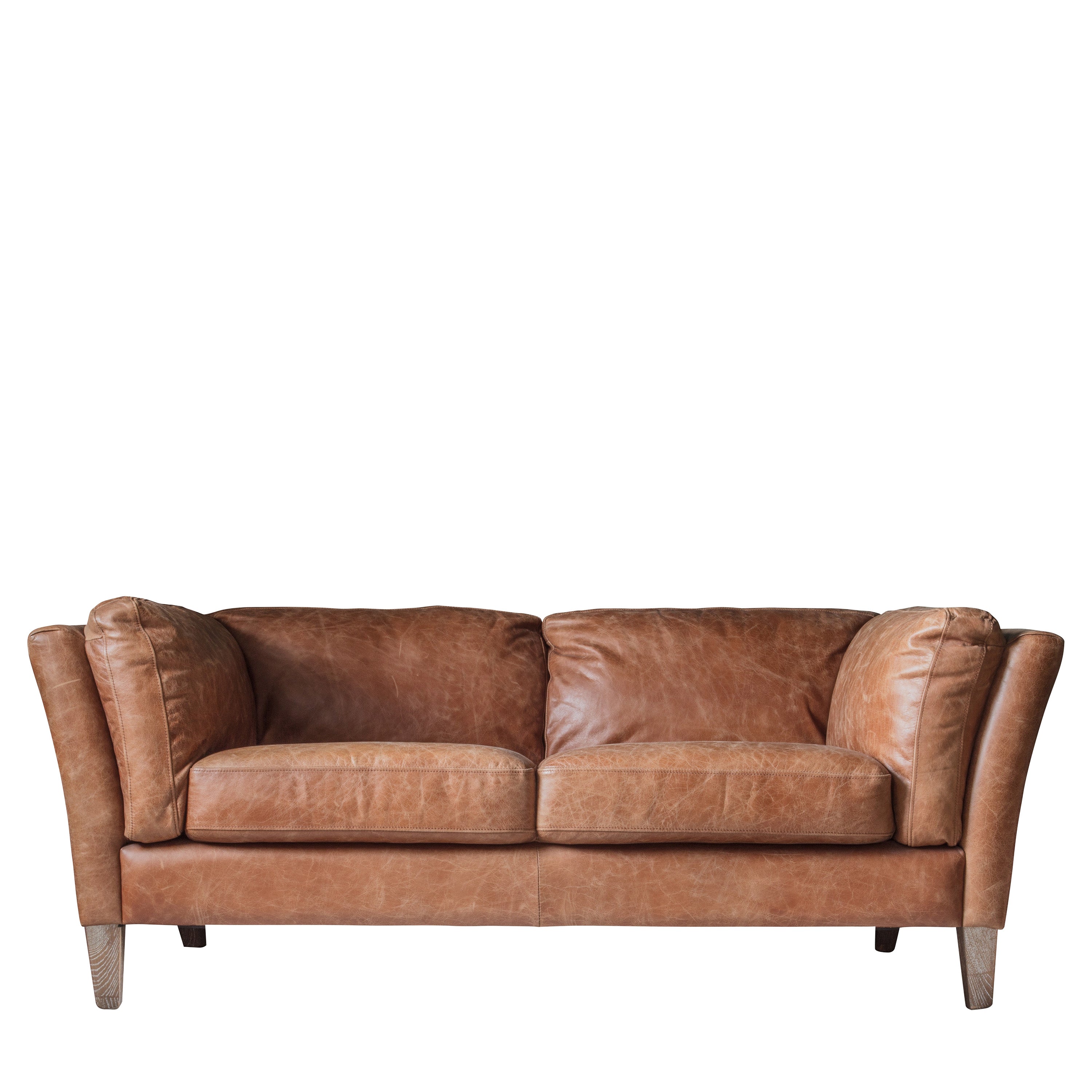 Ebury 2 Seater Sofa - Ash / Leather | Migo Interiors