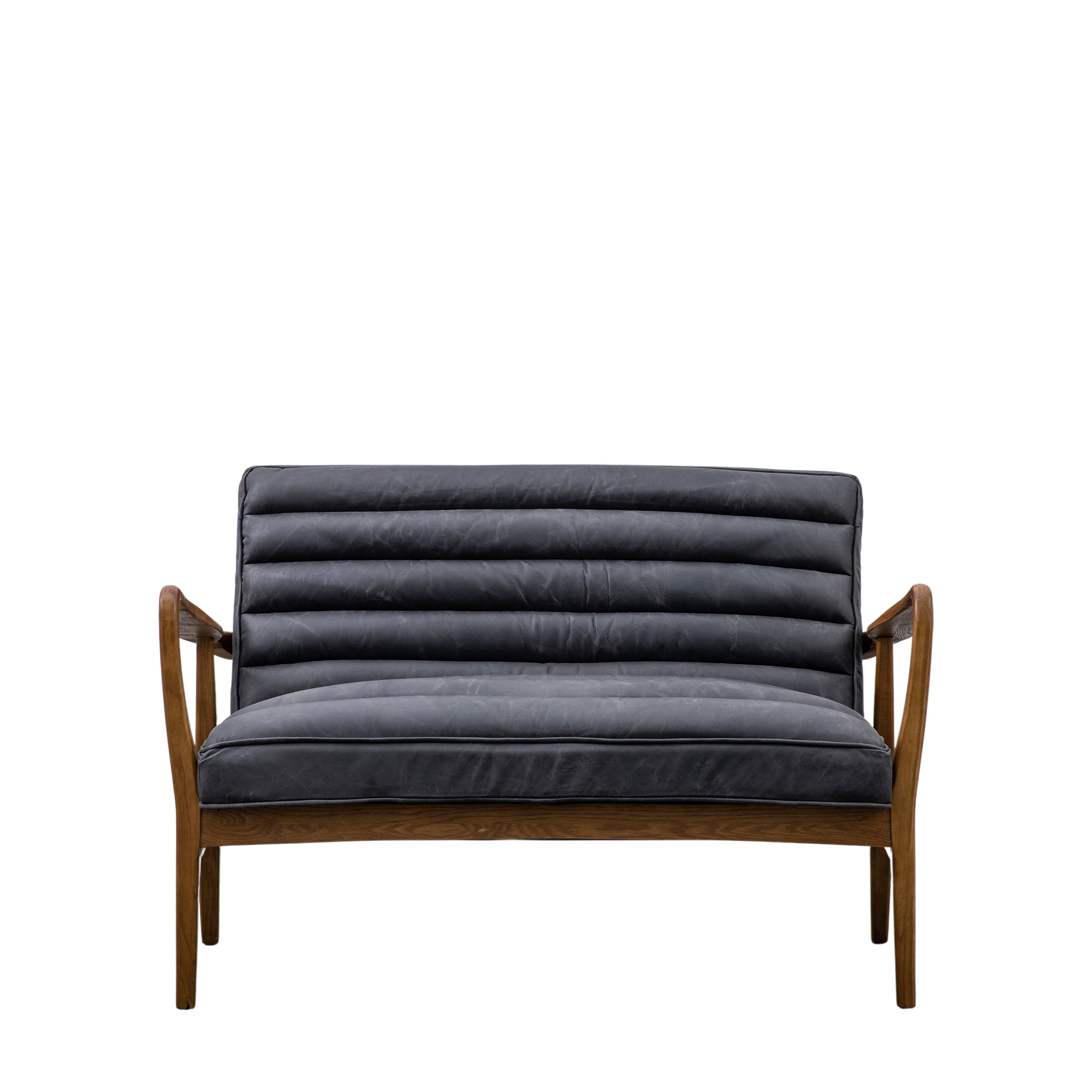 Datsun 2 Seater Sofa Antique Ebony - Oak / Polyester / Foam / Polyester Fiber | Migo Interiors