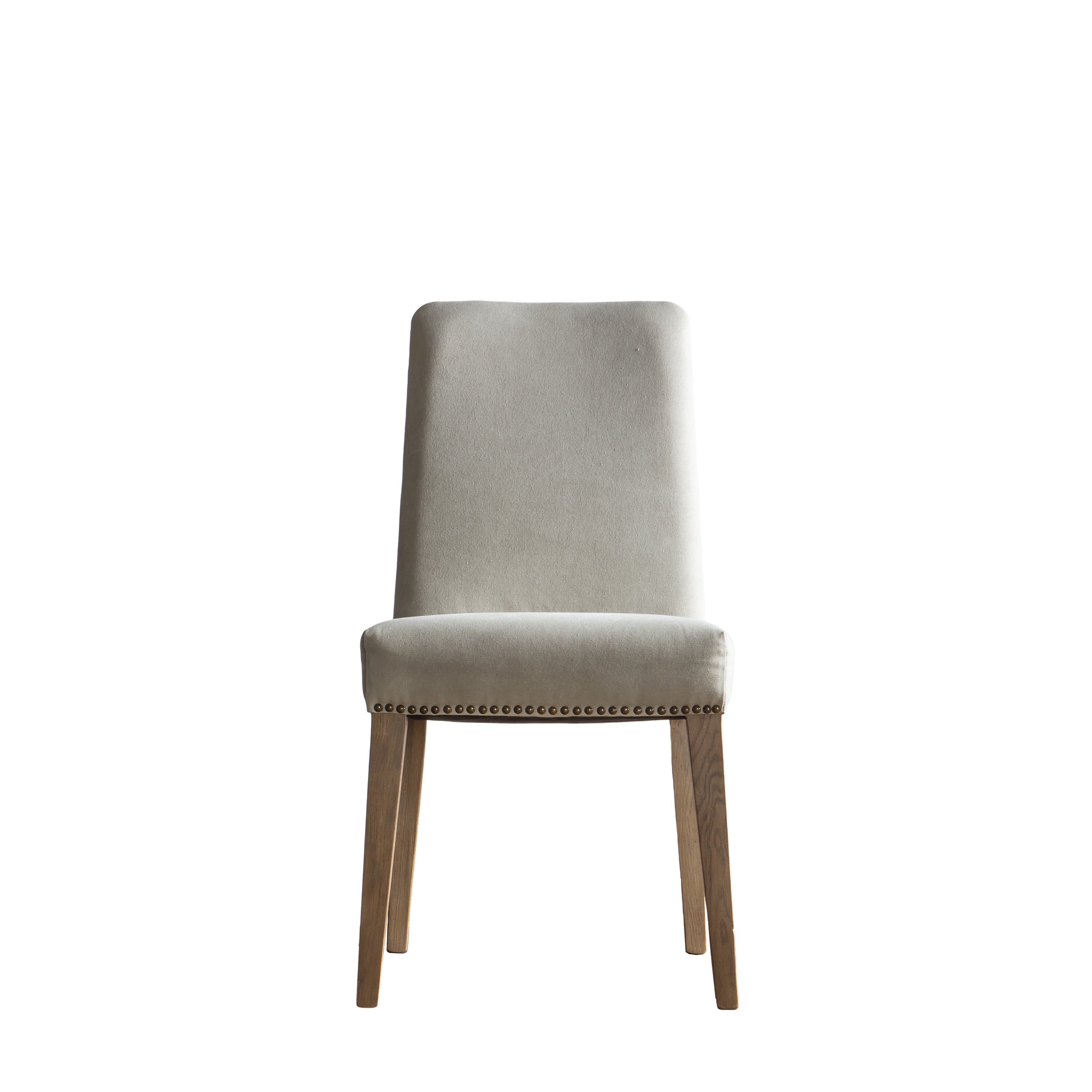 Rex Dining Chair Cement Linen (2pk) - Ash / Linen | Migo Interiors
