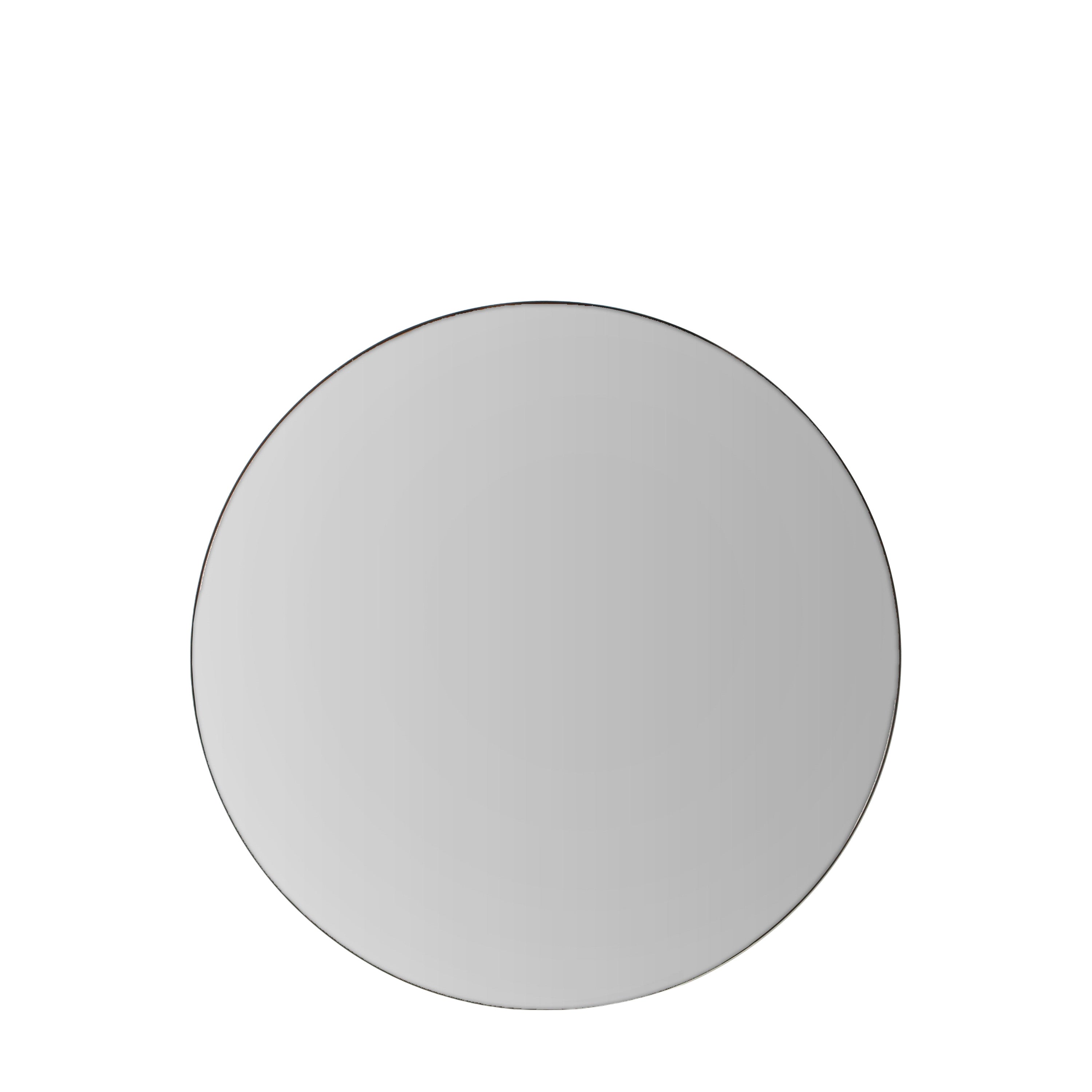 Hayle Round Mirror Black - Glass / MDF / Metal | Migo Interiors