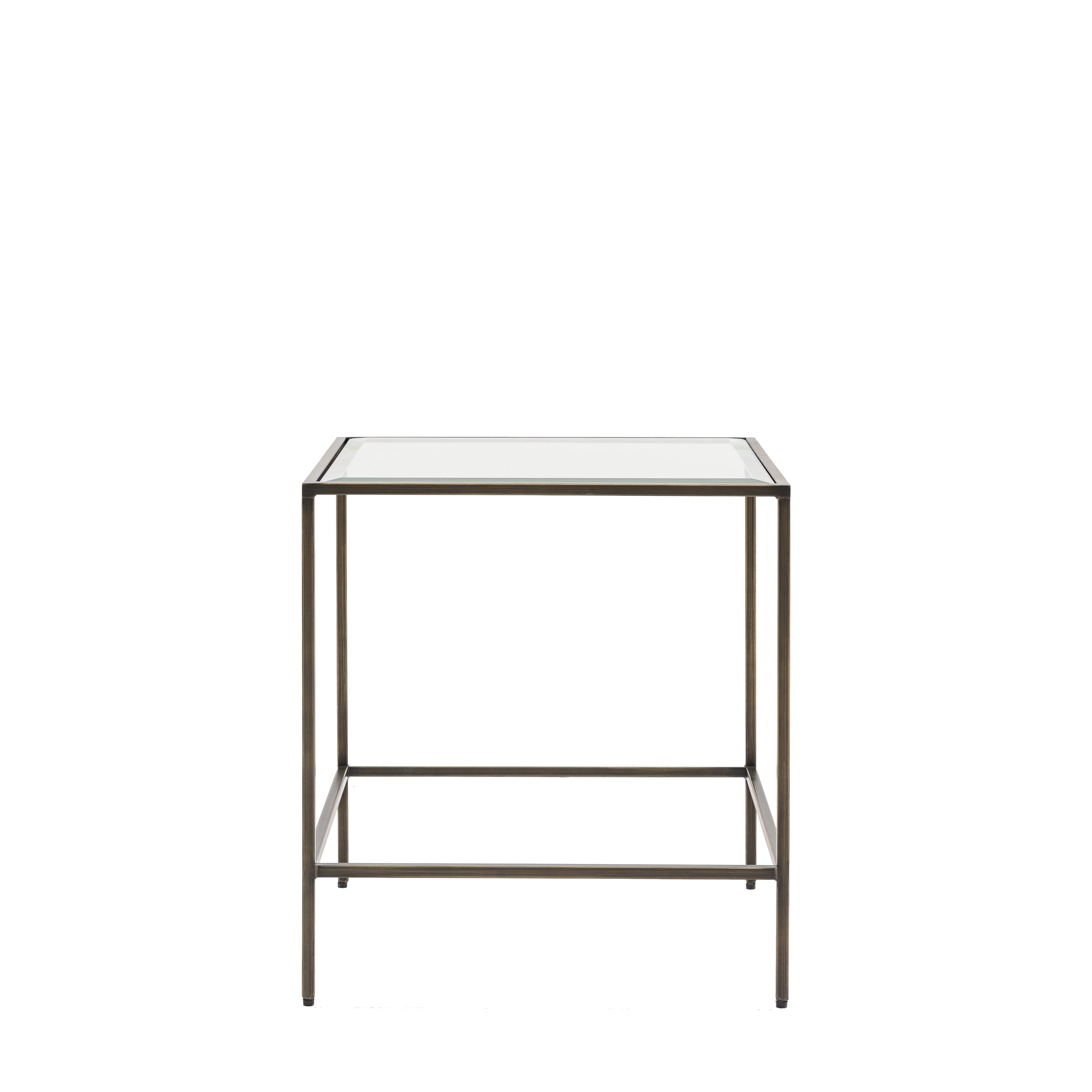 Rothbury Side Table Bronze - Glass / Metal | Migo Interiors