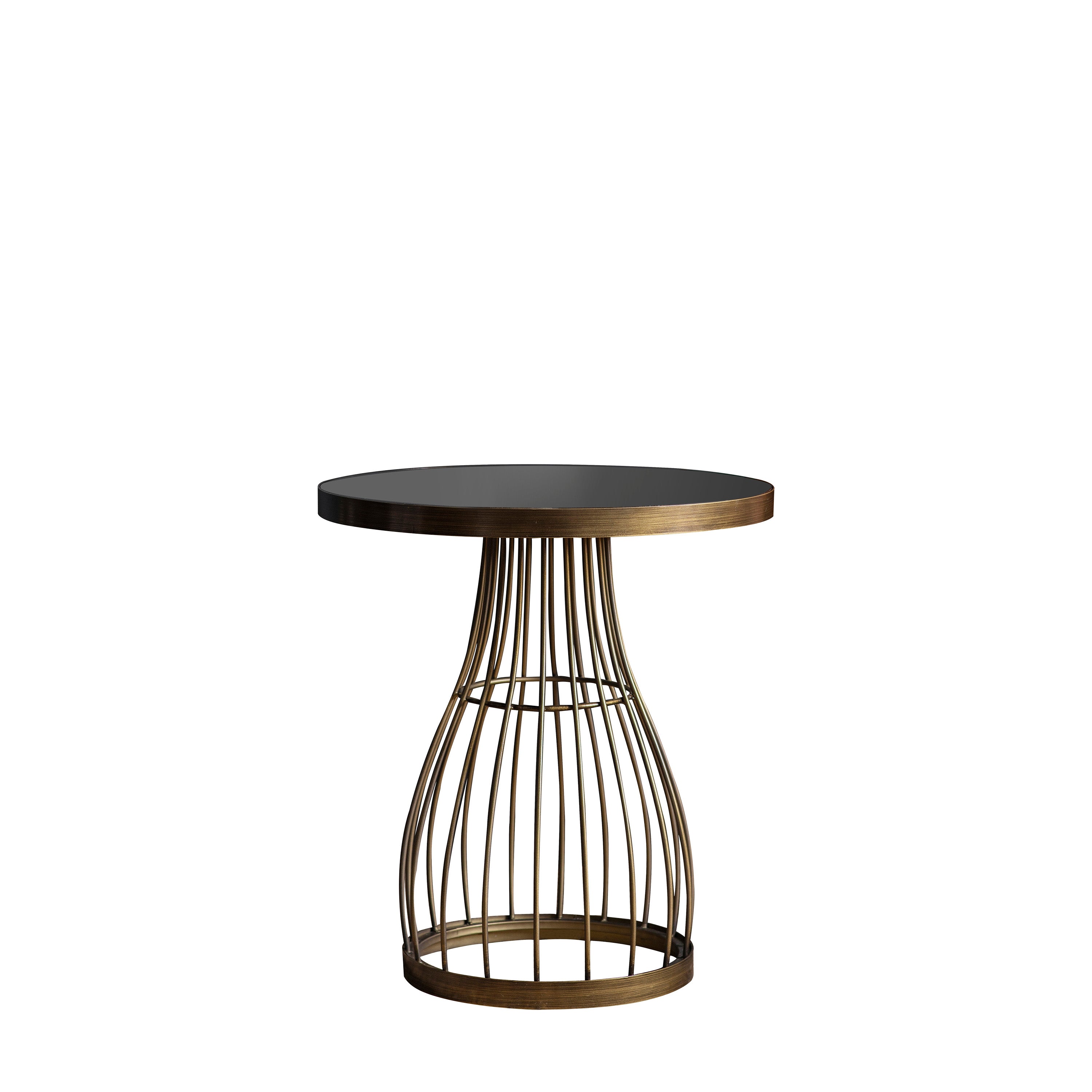 Southgate Side Table Bronze - Glass / Metal | Migo Interiors