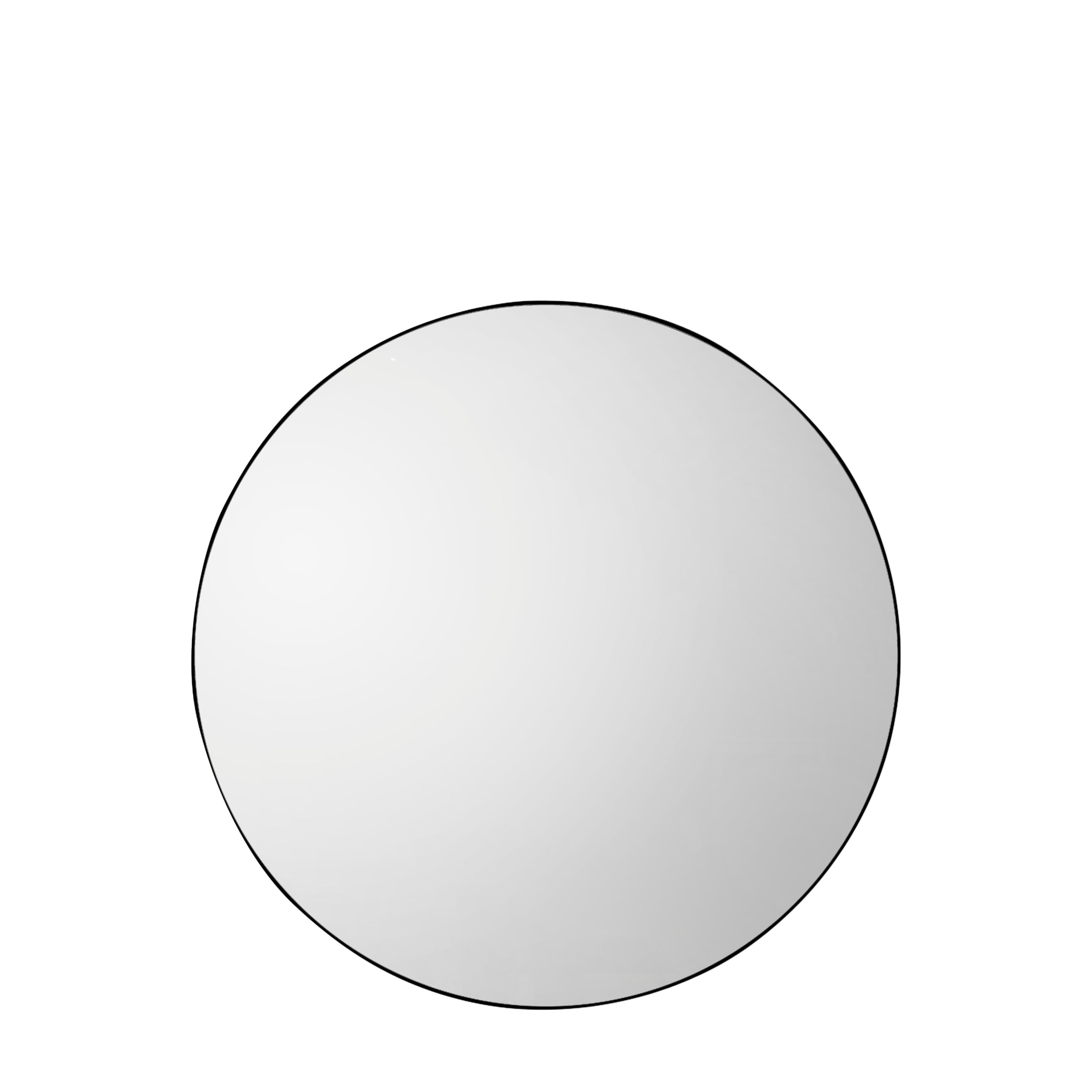 Bowie Round Mirror Black - Glass / MDF / Metal | Migo Interiors