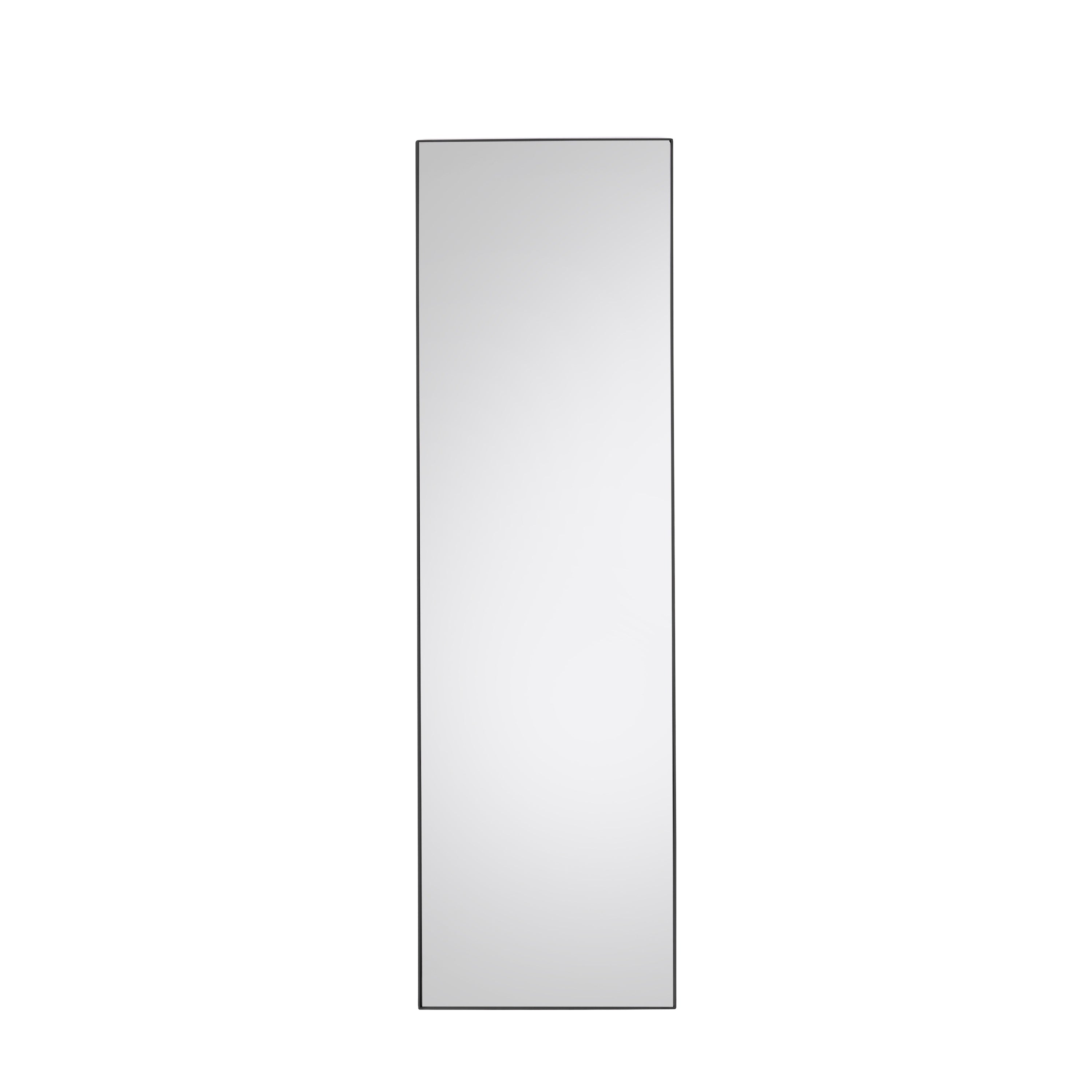 Hurston Leaner Mirror Black - Glass / MDF / Metal | Migo Interiors