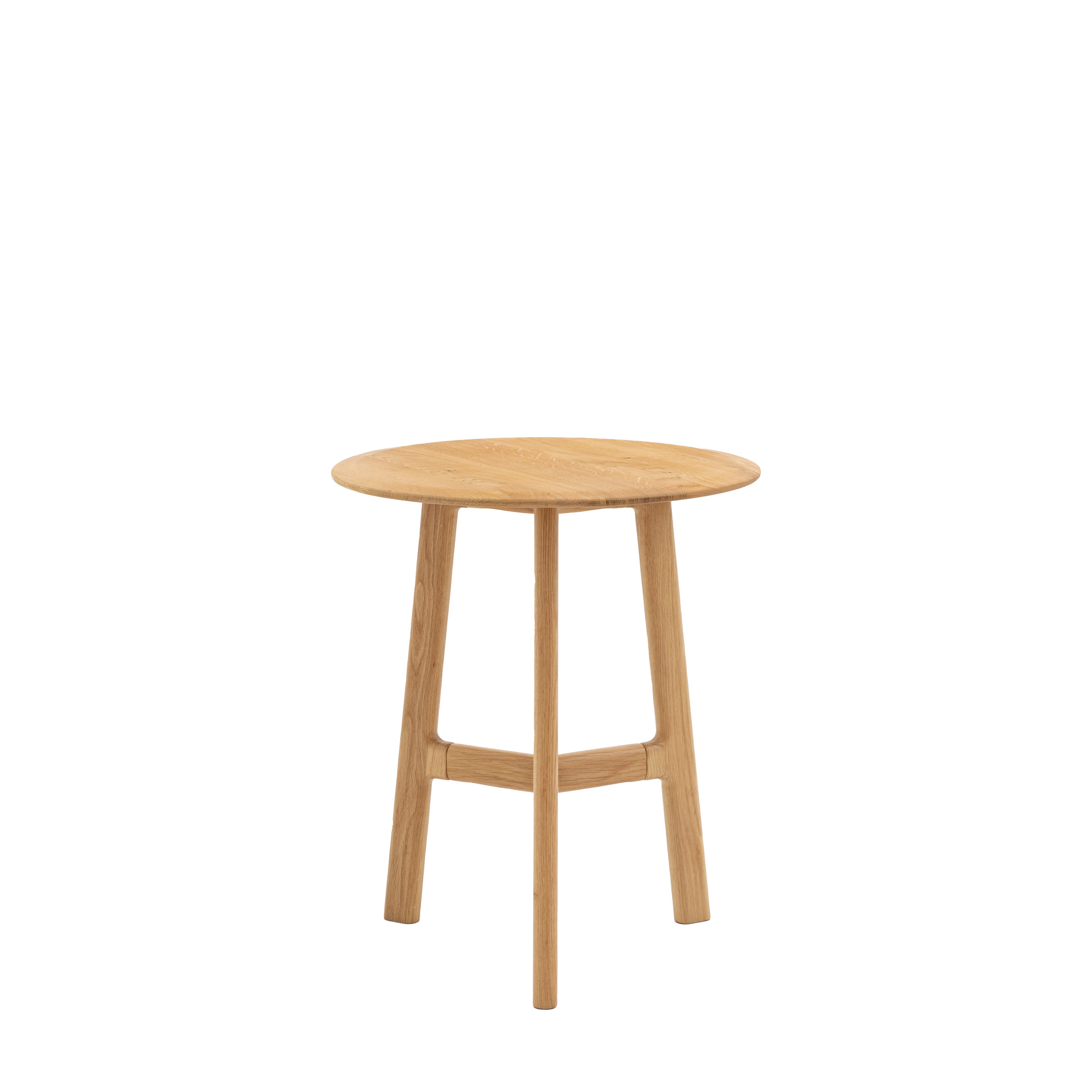 Madrid Round Side Table - Oak | Migo Interiors