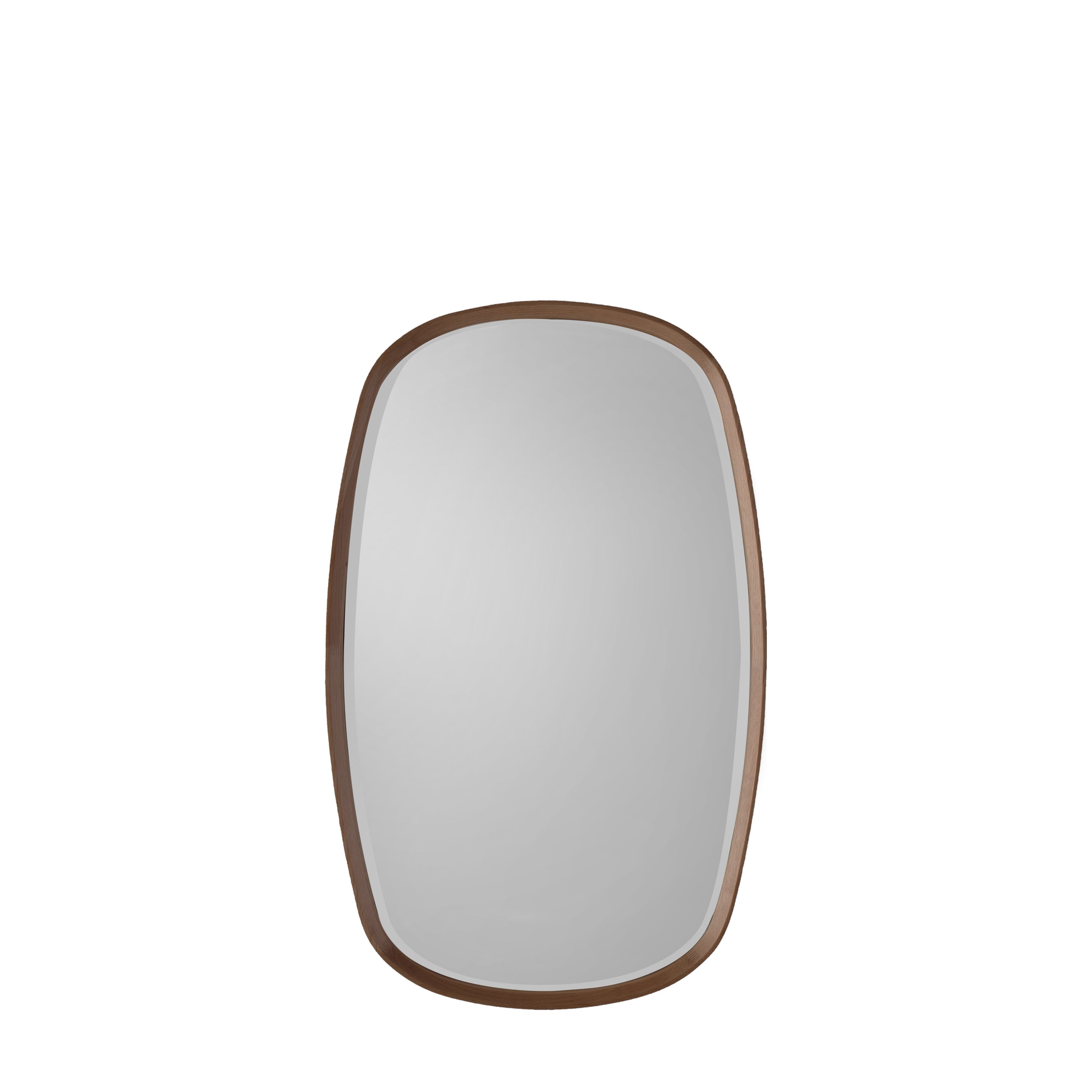 Keaton Mirror Walnut - Glass / MDF/ Wood | Migo Interiors