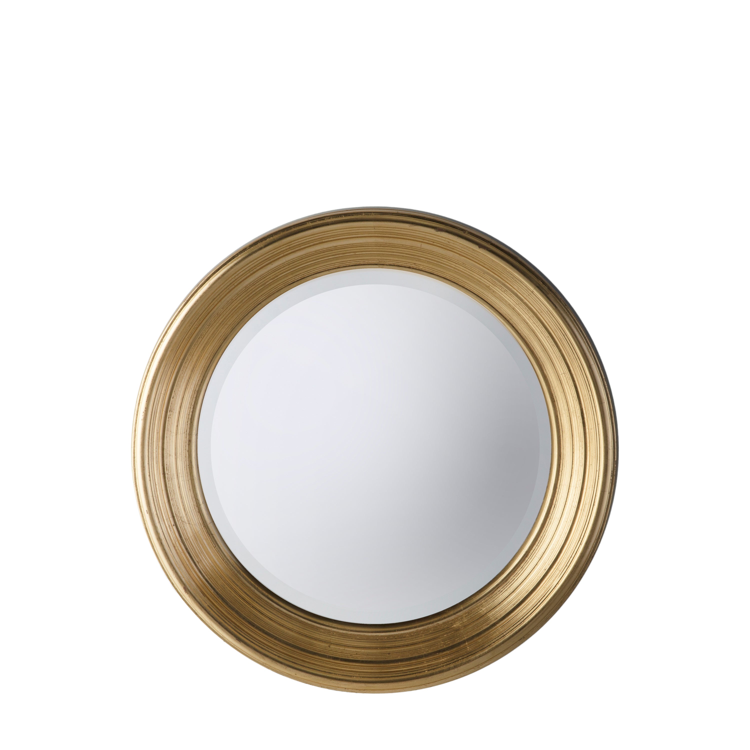 Chaplin Round Mirror Gold - Glass / MDF / Wood | Migo Interiors