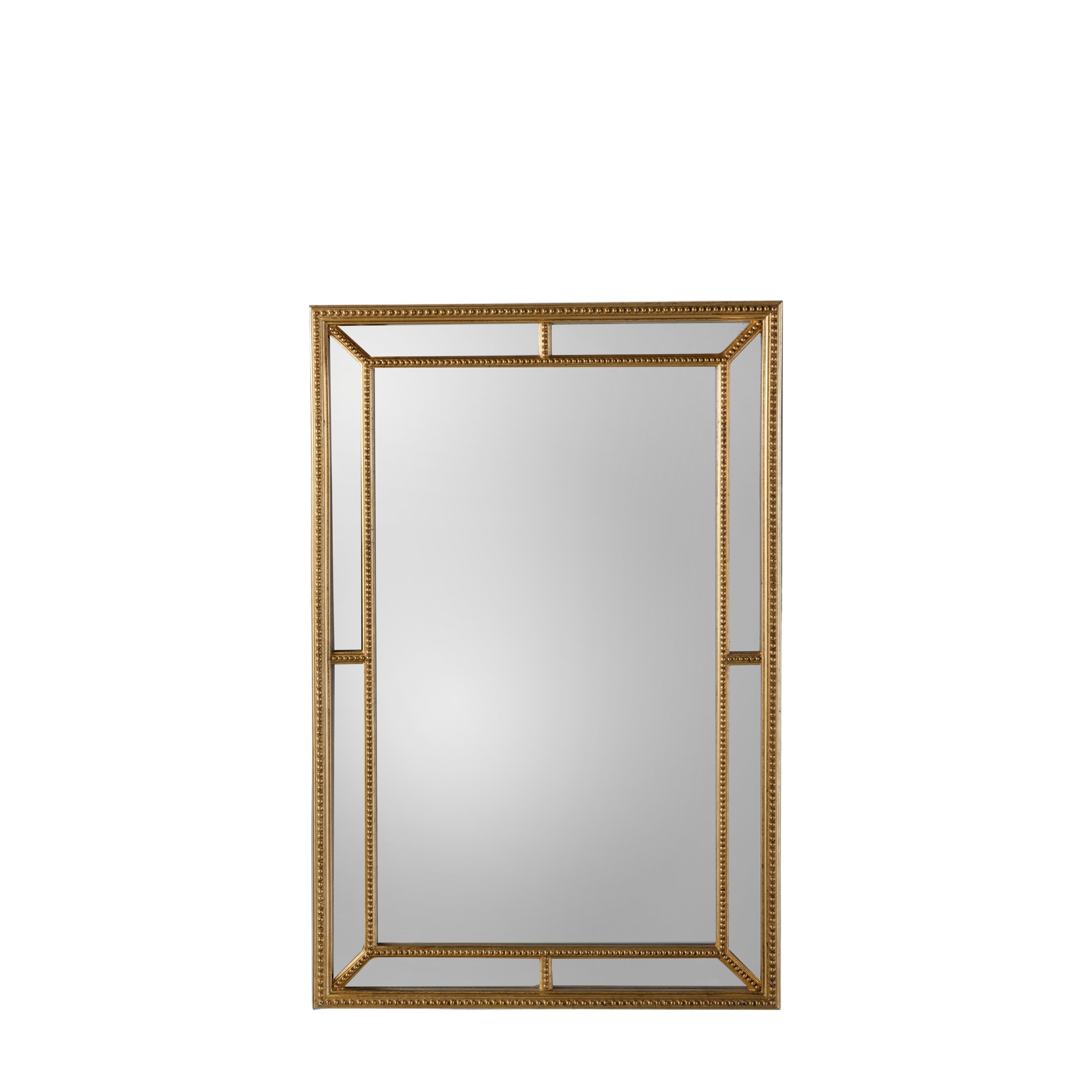 Sinatra Rectangle Mirror Gold - Glass / MDF / Wood | Migo Interiors