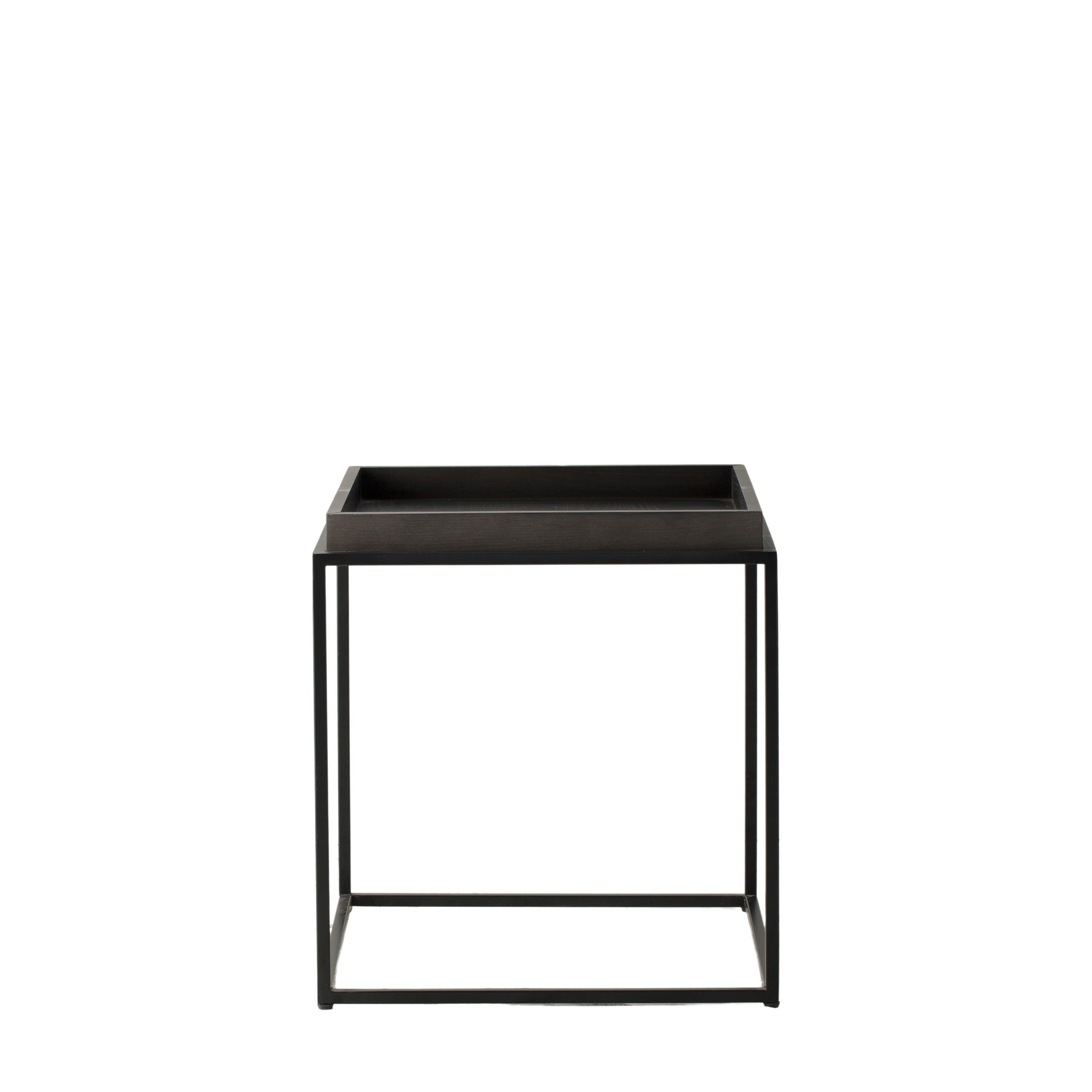 Forden Tray Side Table Black - MDF / Metal | Migo Interiors