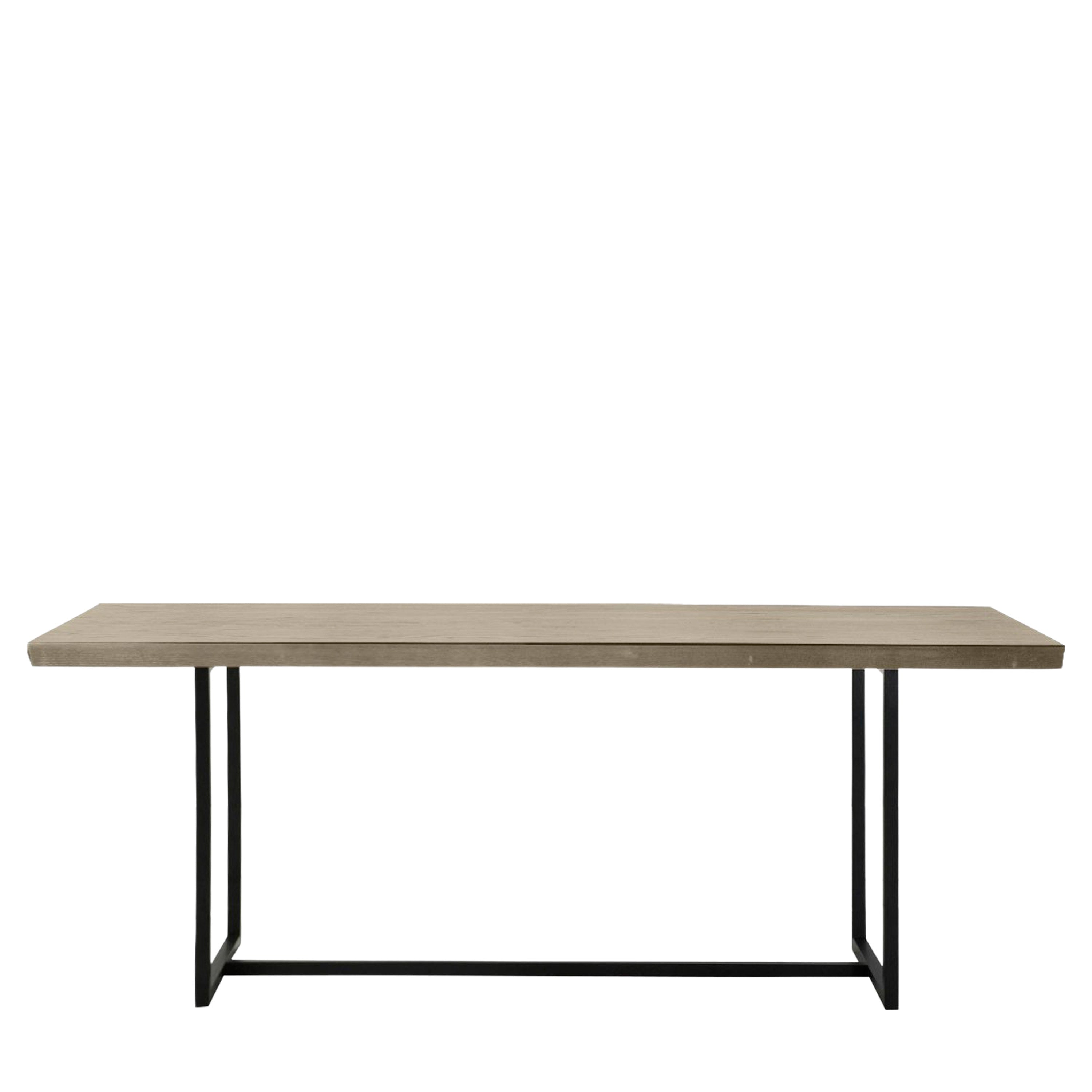 Forden Dining Table Grey - MDF / Metal / Wood | Migo Interiors