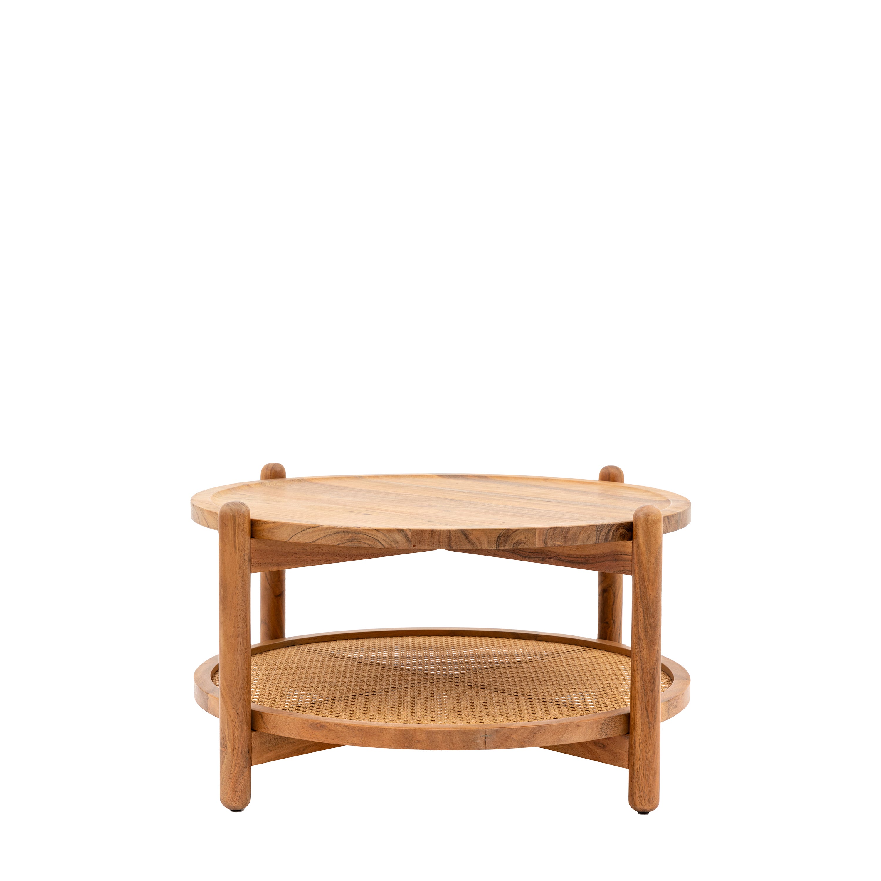 Cannes Coffee Table - Acacia / Rattan | Migo Interiors