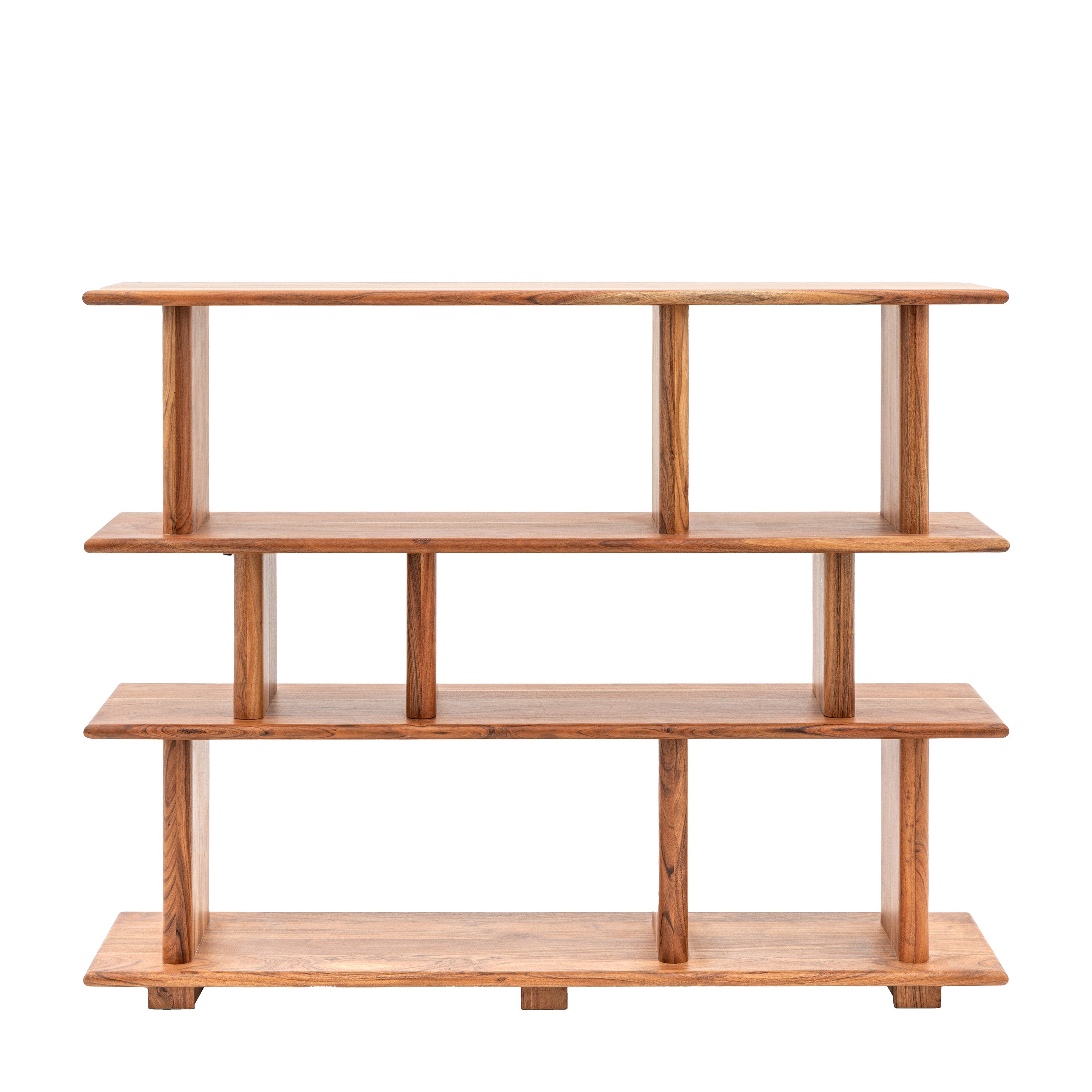 Borden Open Display - Acacia / Metal Plate | Migo Interiors