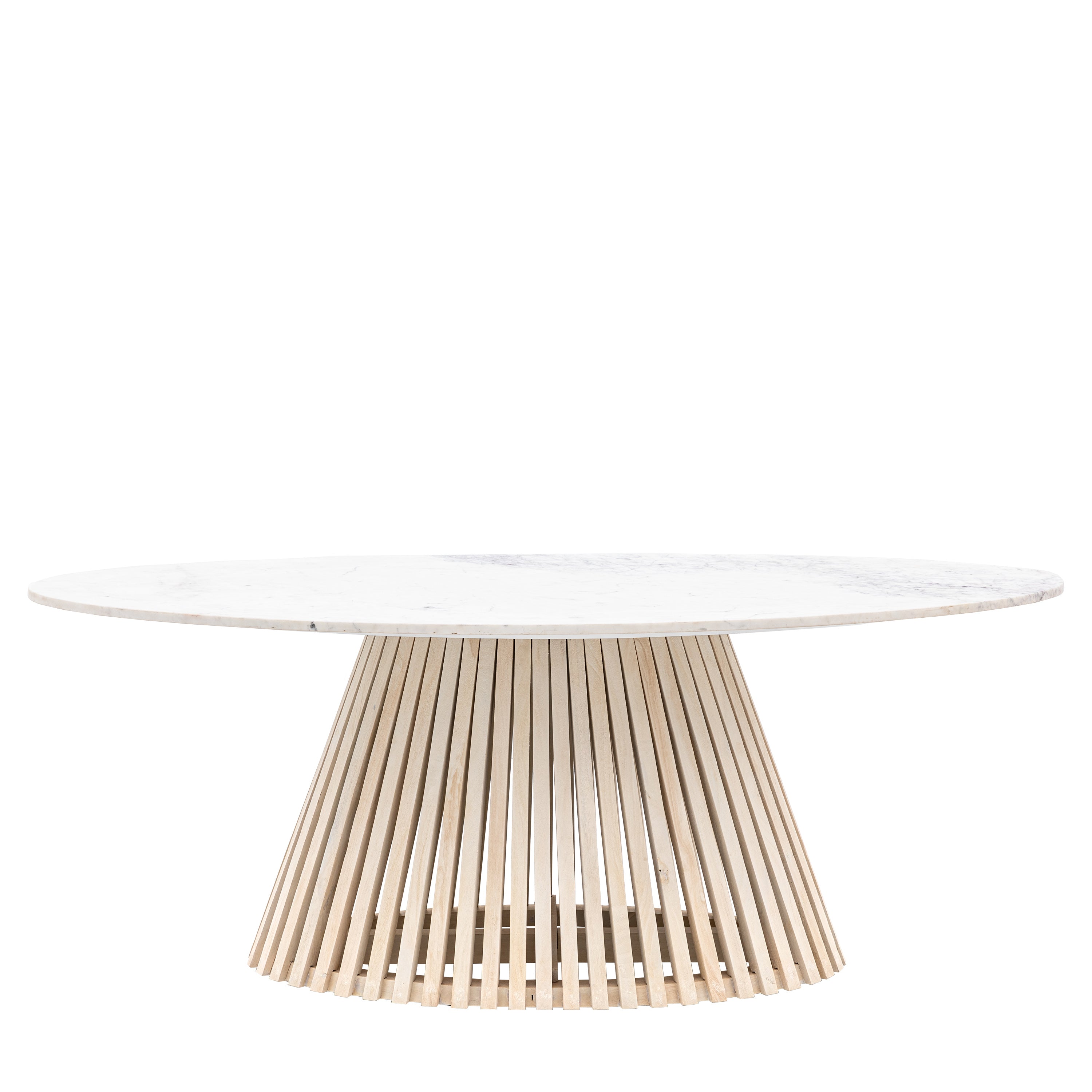 Soho Oval Dining Table - Marble / Mango Wood | Migo Interiors