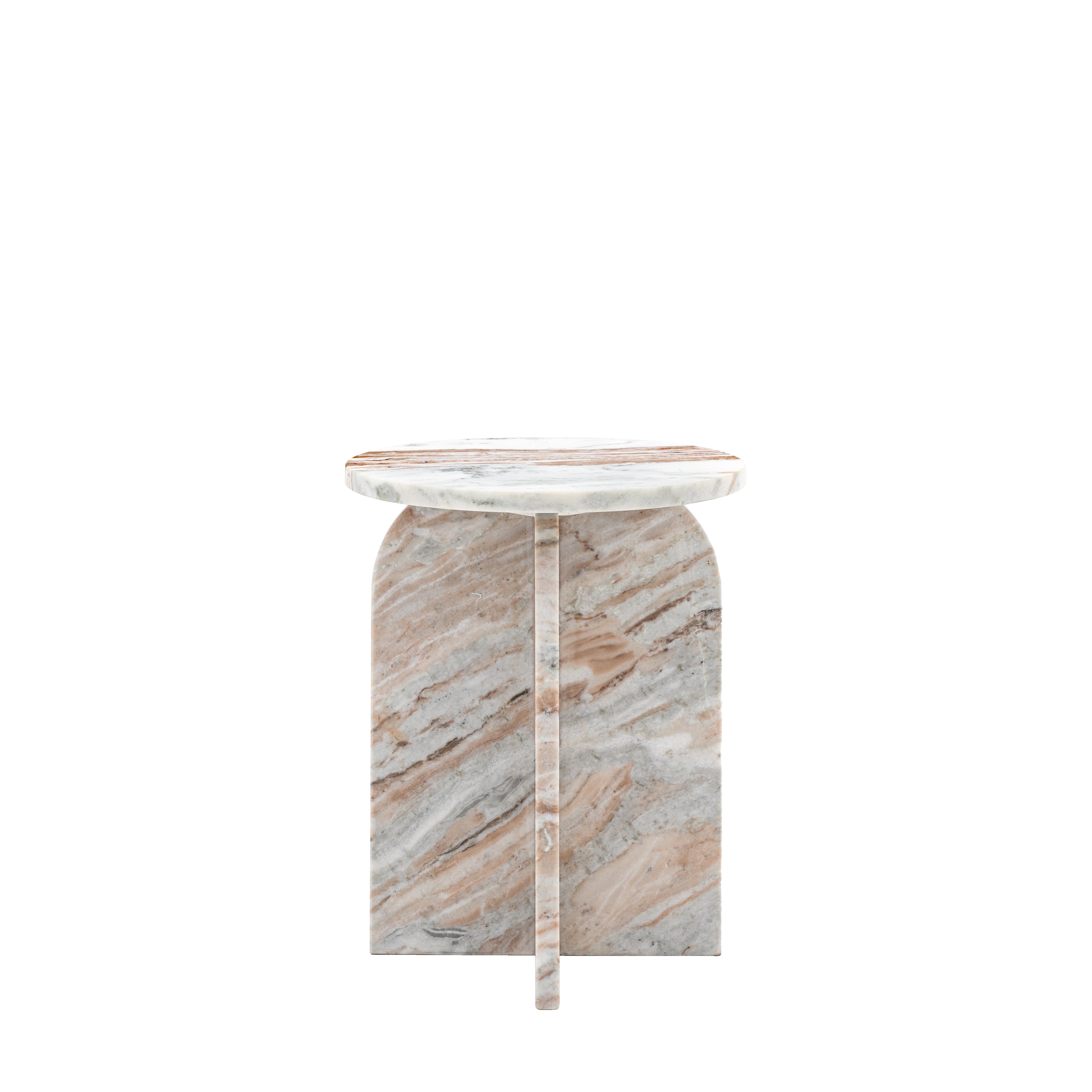 Amalfi Side Table Natural - Marble | Migo Interiors