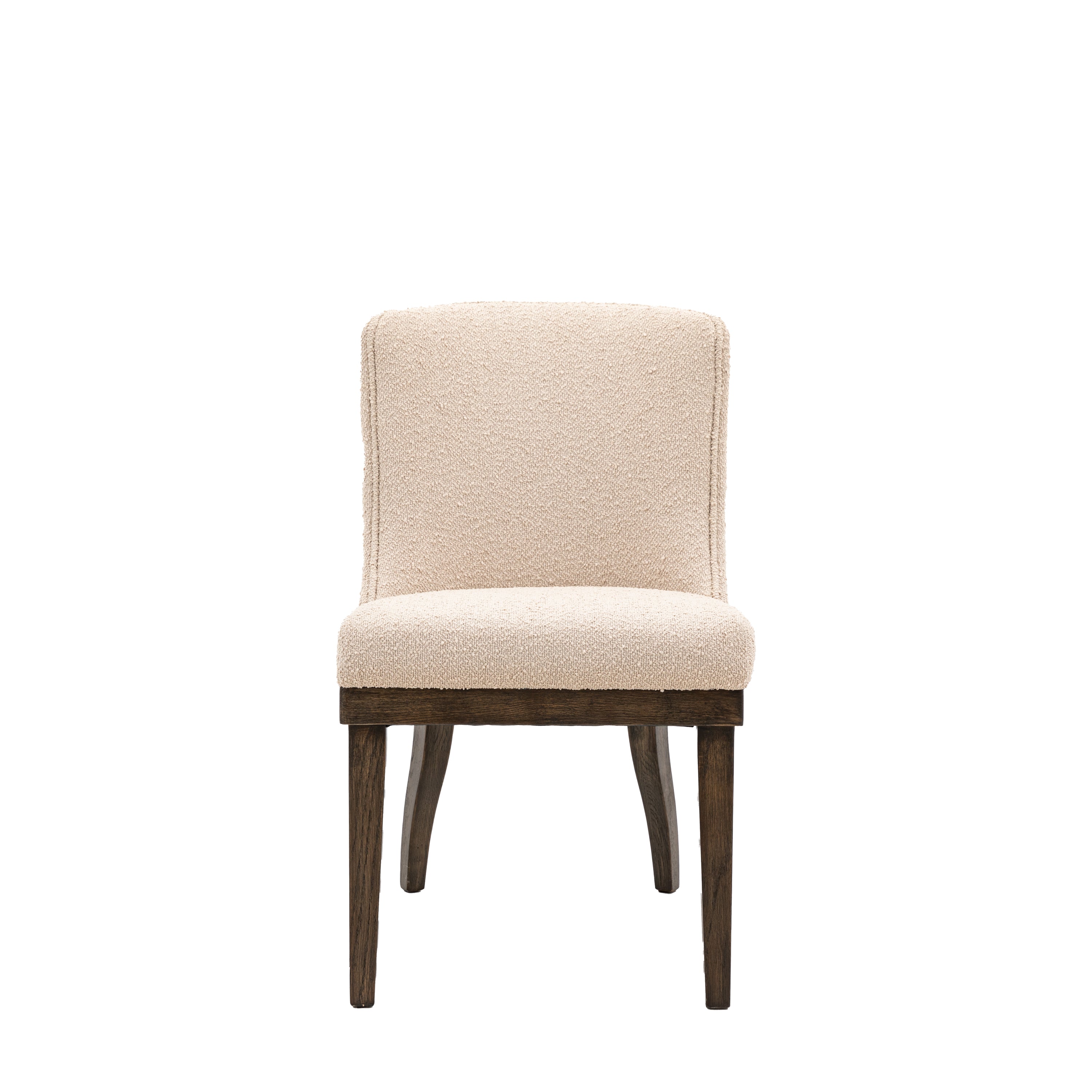 Kelvedon Dining Chair Taupe (2pk) - Solid Oak / Plywood / Polyester / Foam / Poly Polyfibre | Migo Interiors
