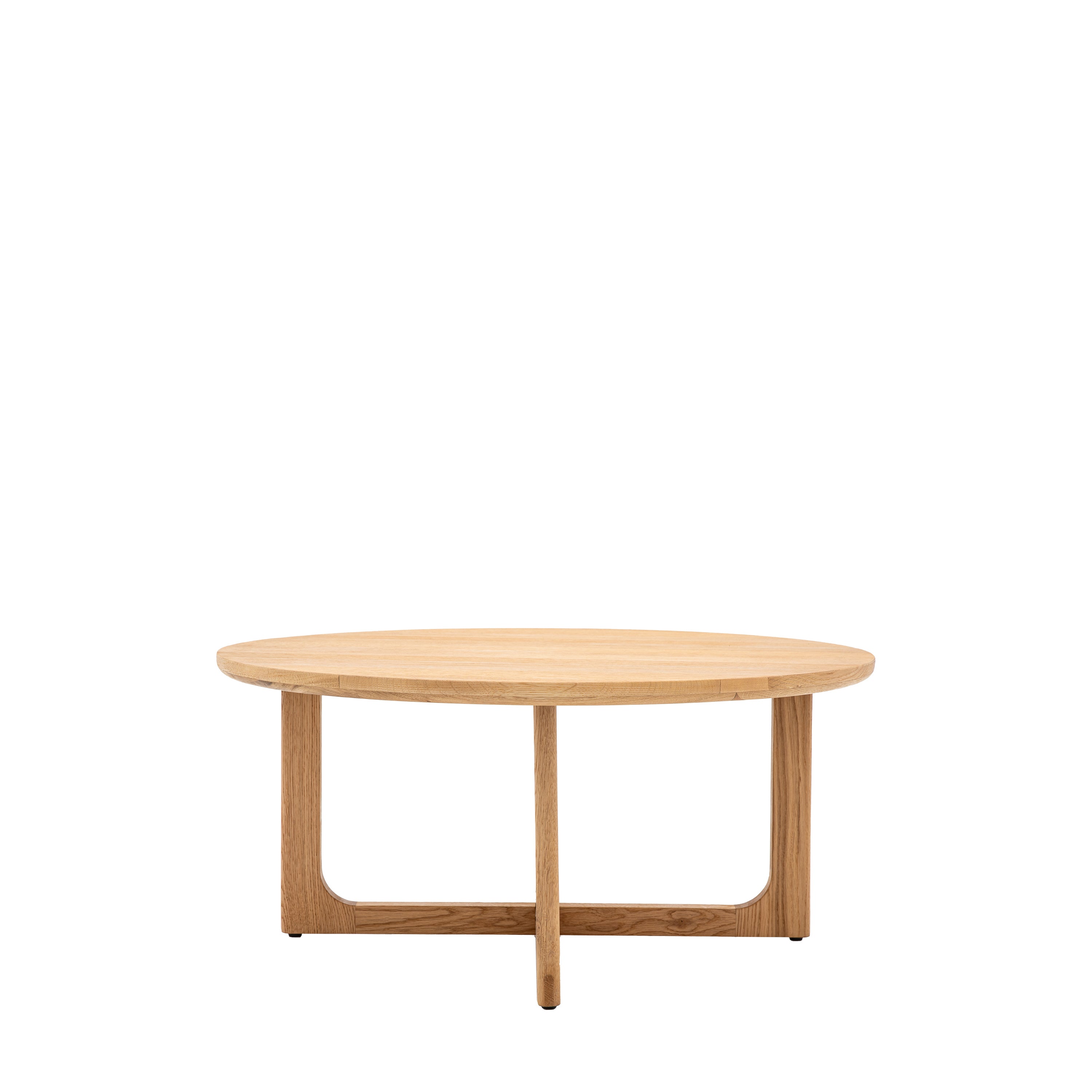 Craft Round Coffee Table Natural - Oak / Oak Veneered MDF | Migo Interiors