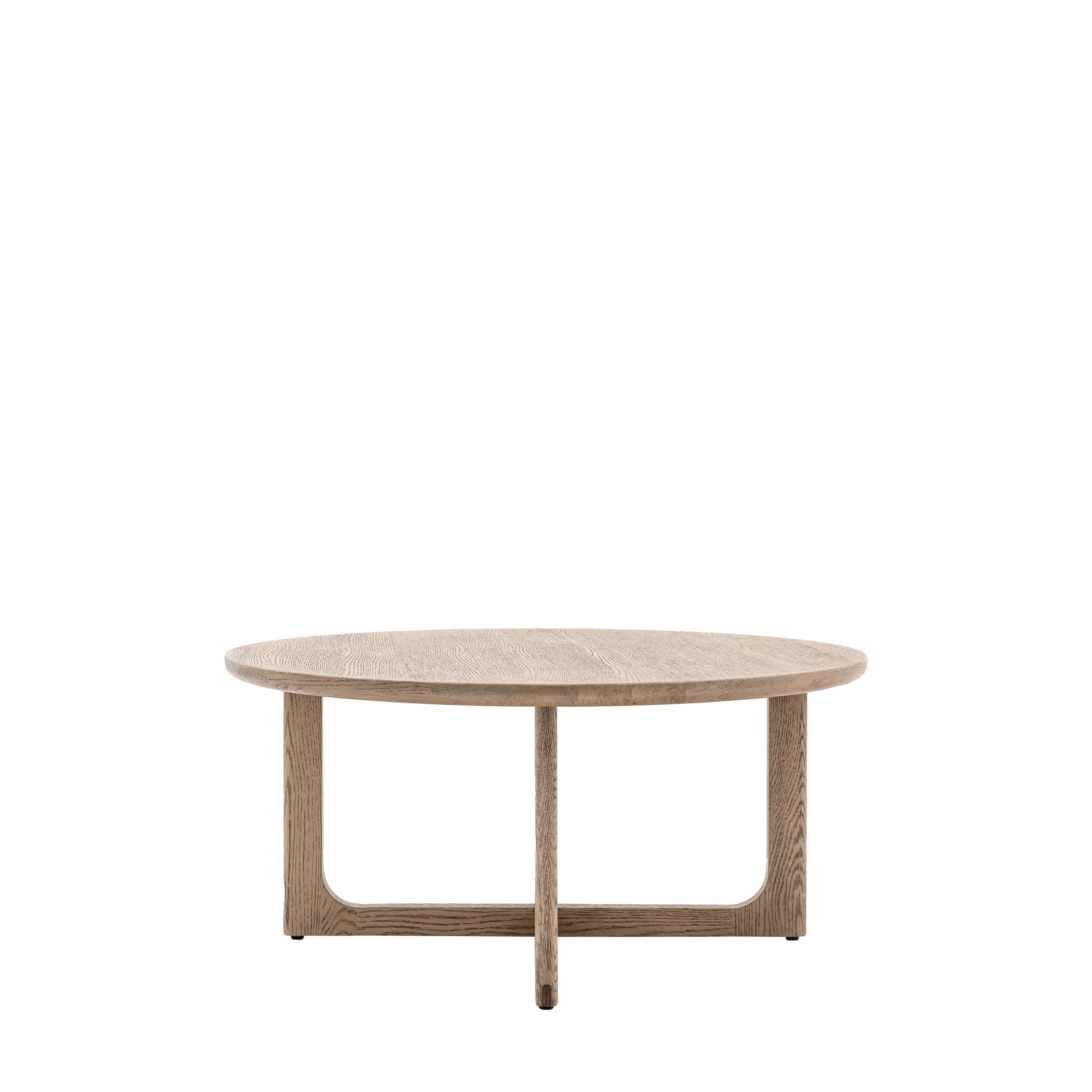 Craft Round Coffee Table Smoked - Oak / Oak Veneered MDF | Migo Interiors