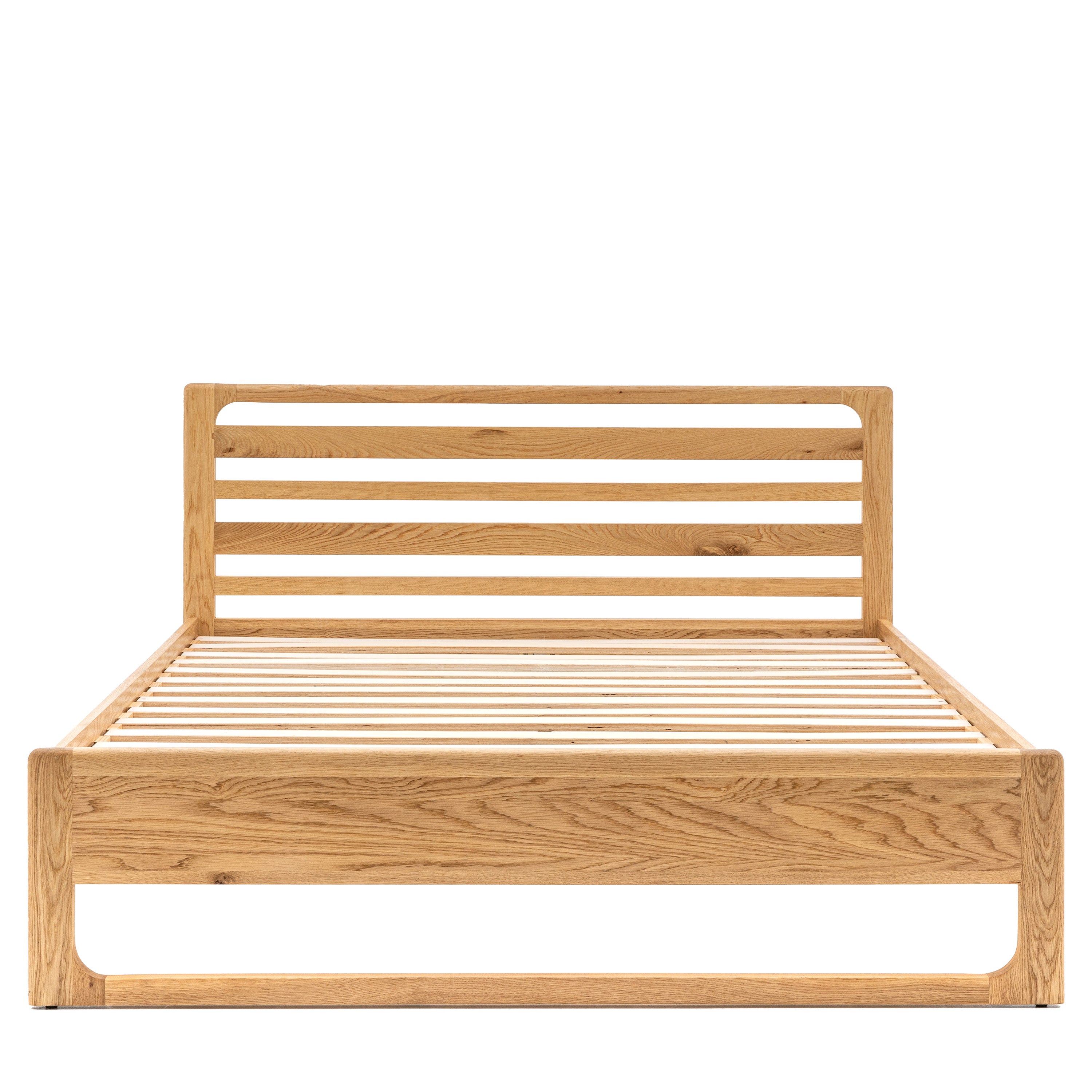 Craft 4'6 Bed Natural - Oak / Oak Veneered MDF / Plywood / Pine | Migo Interiors