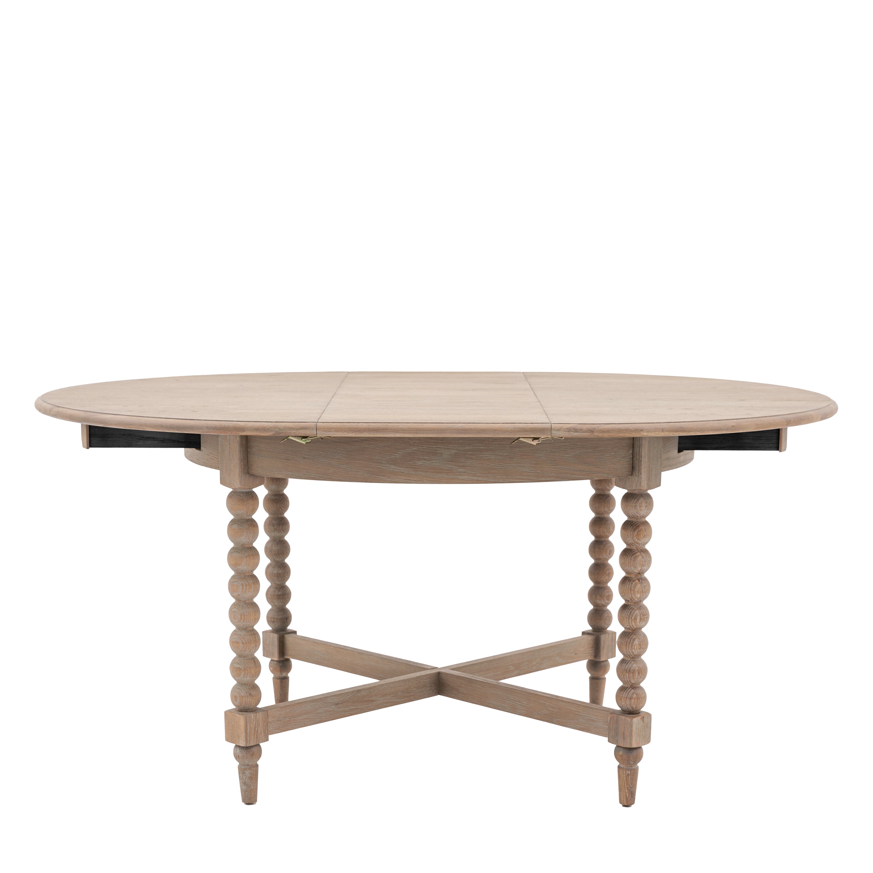 Artisan Round Ext Dining Table 1200/ m - Oak / Oak Veneer MDF / Plywood / Rubber Wood | Migo Interiors