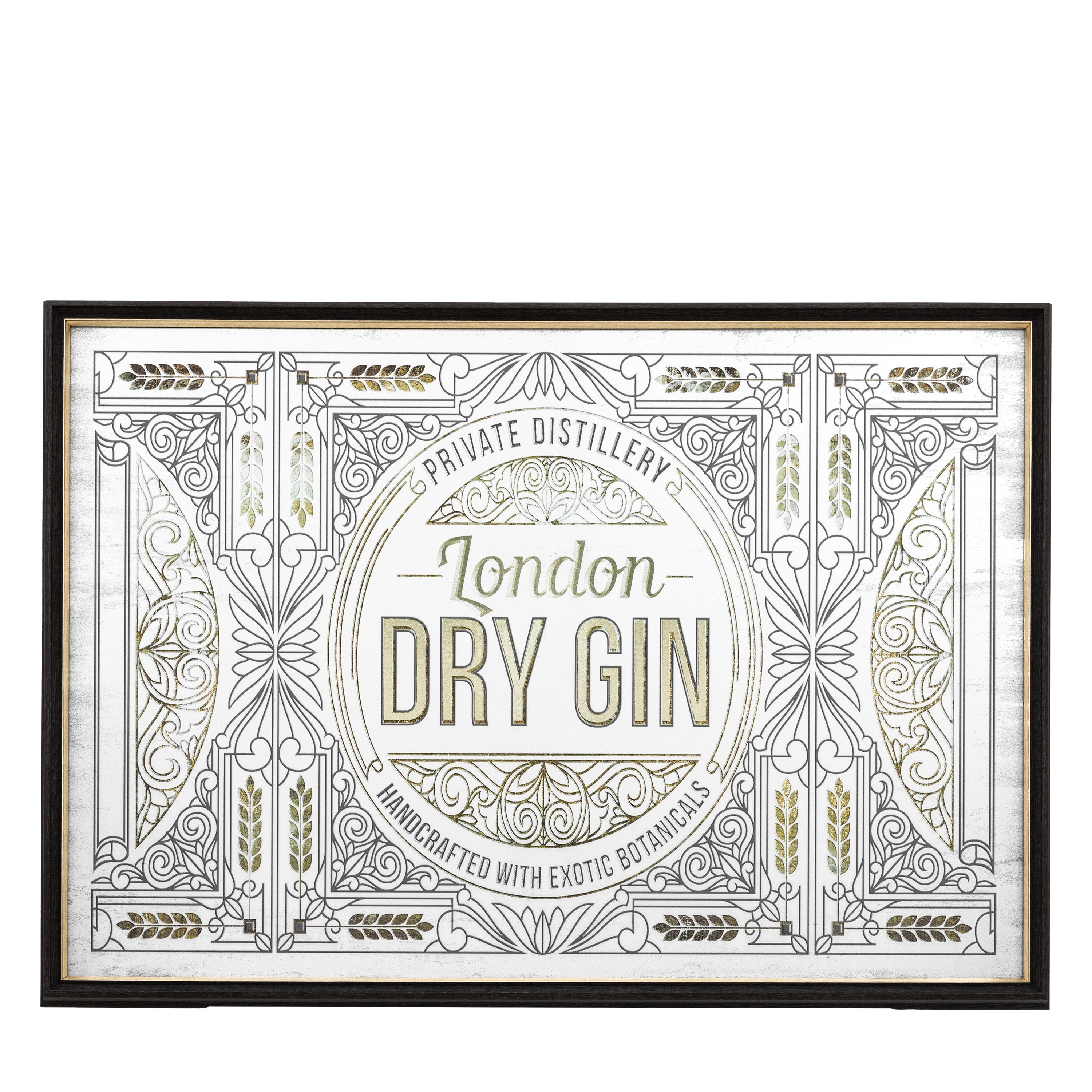 London Dry Gin Mirror - Glass / MDF / PS | Migo Interiors