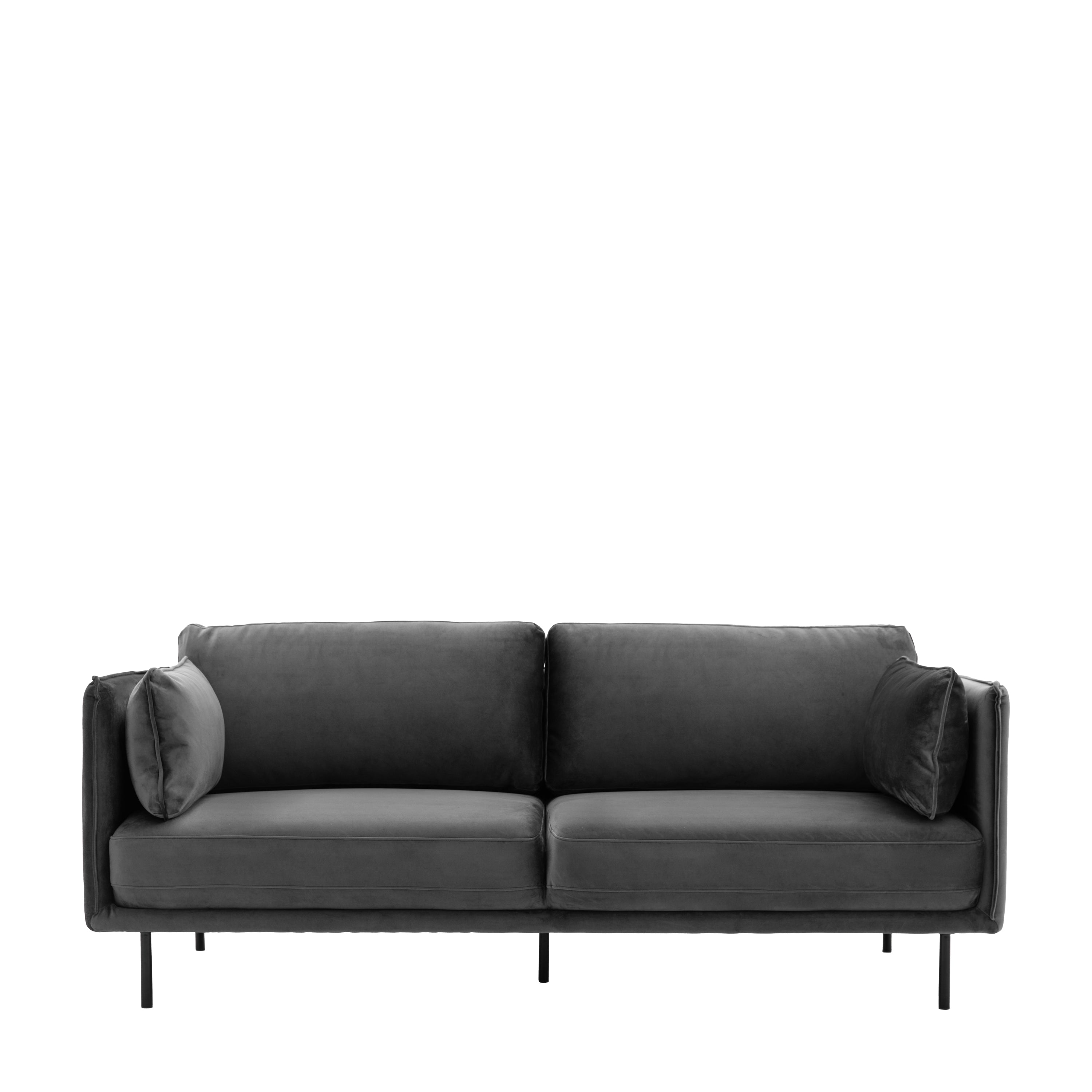 Wigmore Sofa Truffle Velvet - Maple / Polyester / Plywood / Foam / Polyfibre / Iron | Migo Interiors