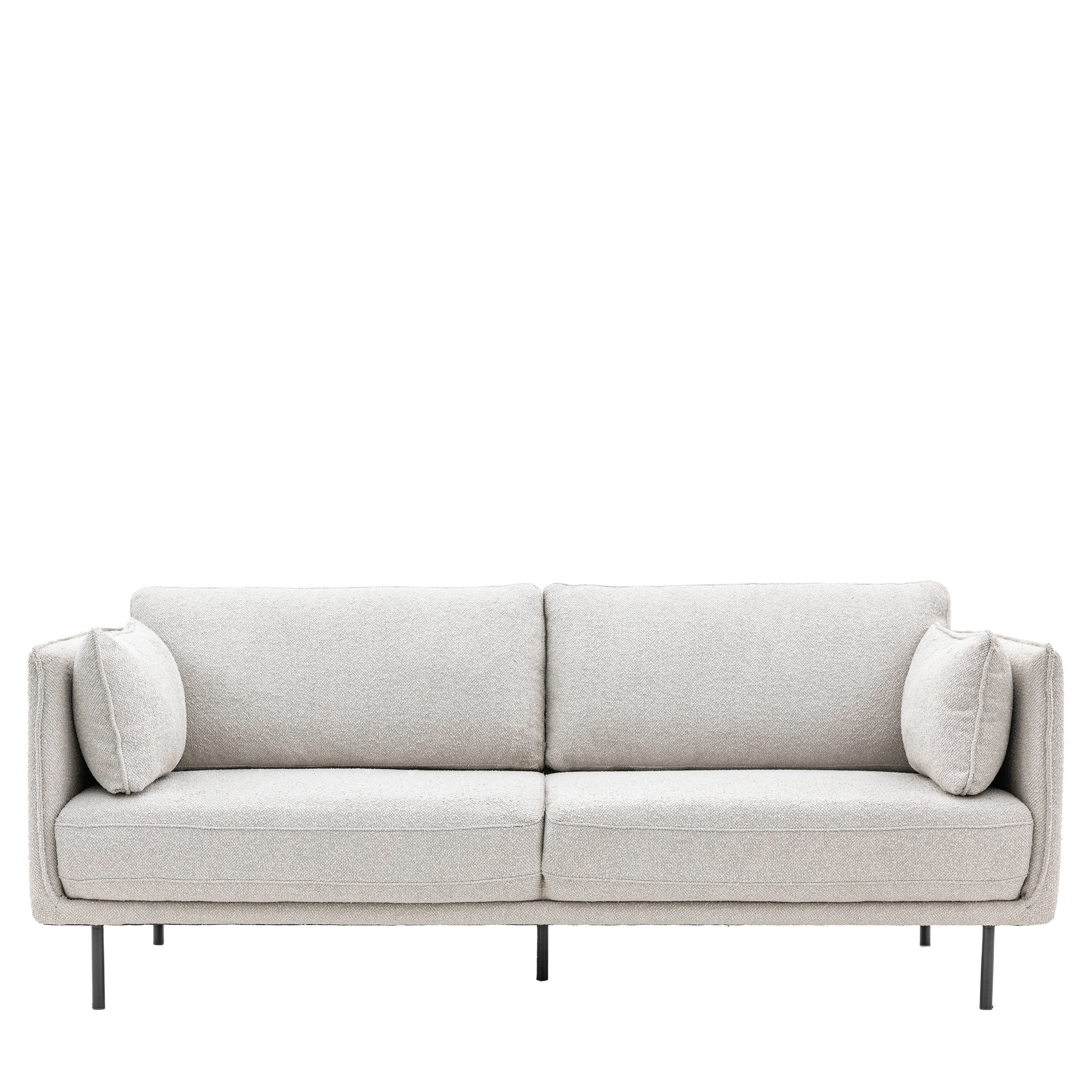 Wigmore Sofa Cool Natural Boucle - Maple / Polyester / Plywood / Foam / Polyfibre / Iron | Migo Interiors