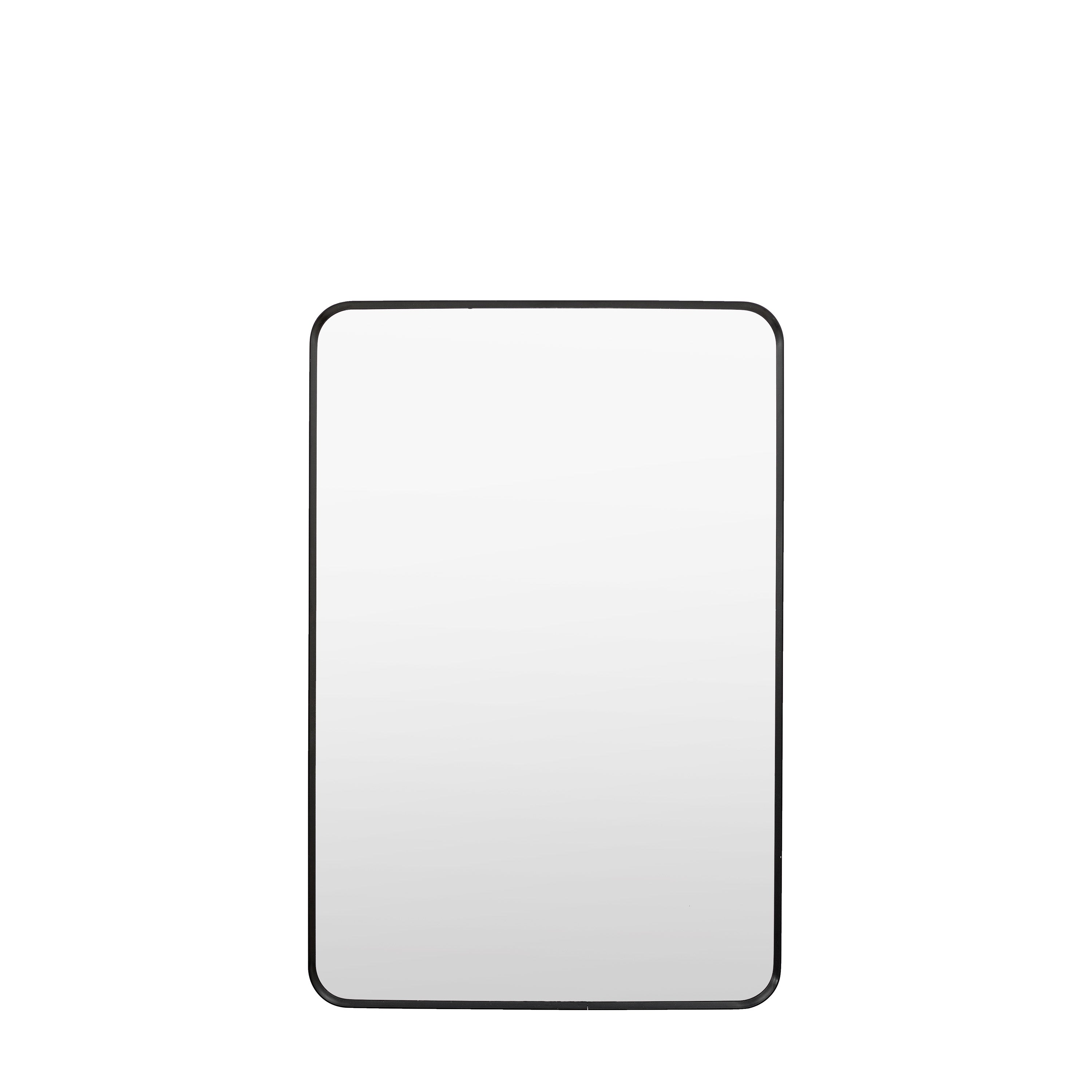 Holworth Rectangle Mirror Black - Glass / MDF / Aluminium | Migo Interiors