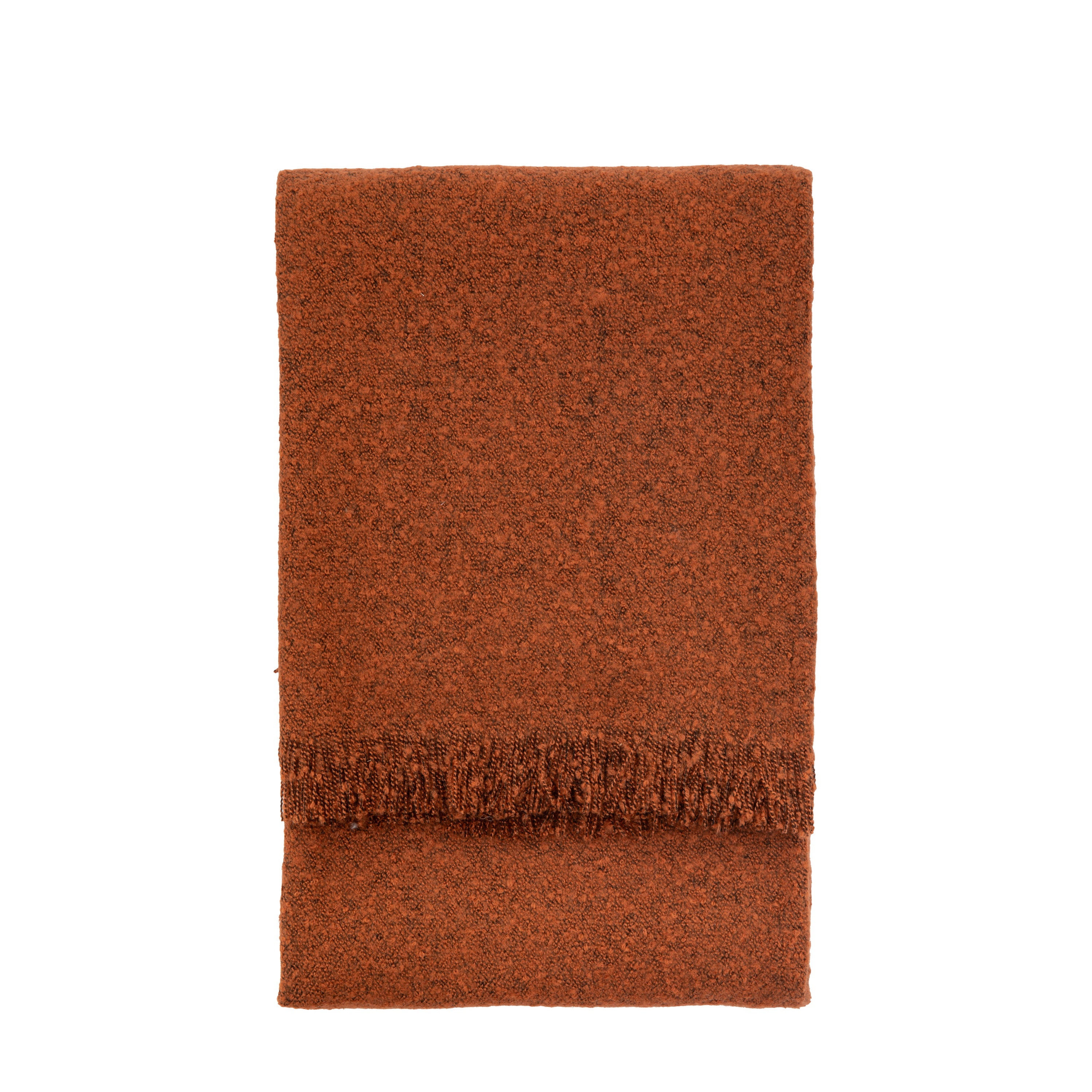 Melange Acrylic Throw Rust - Acrylic / Polyester | Migo Interiors