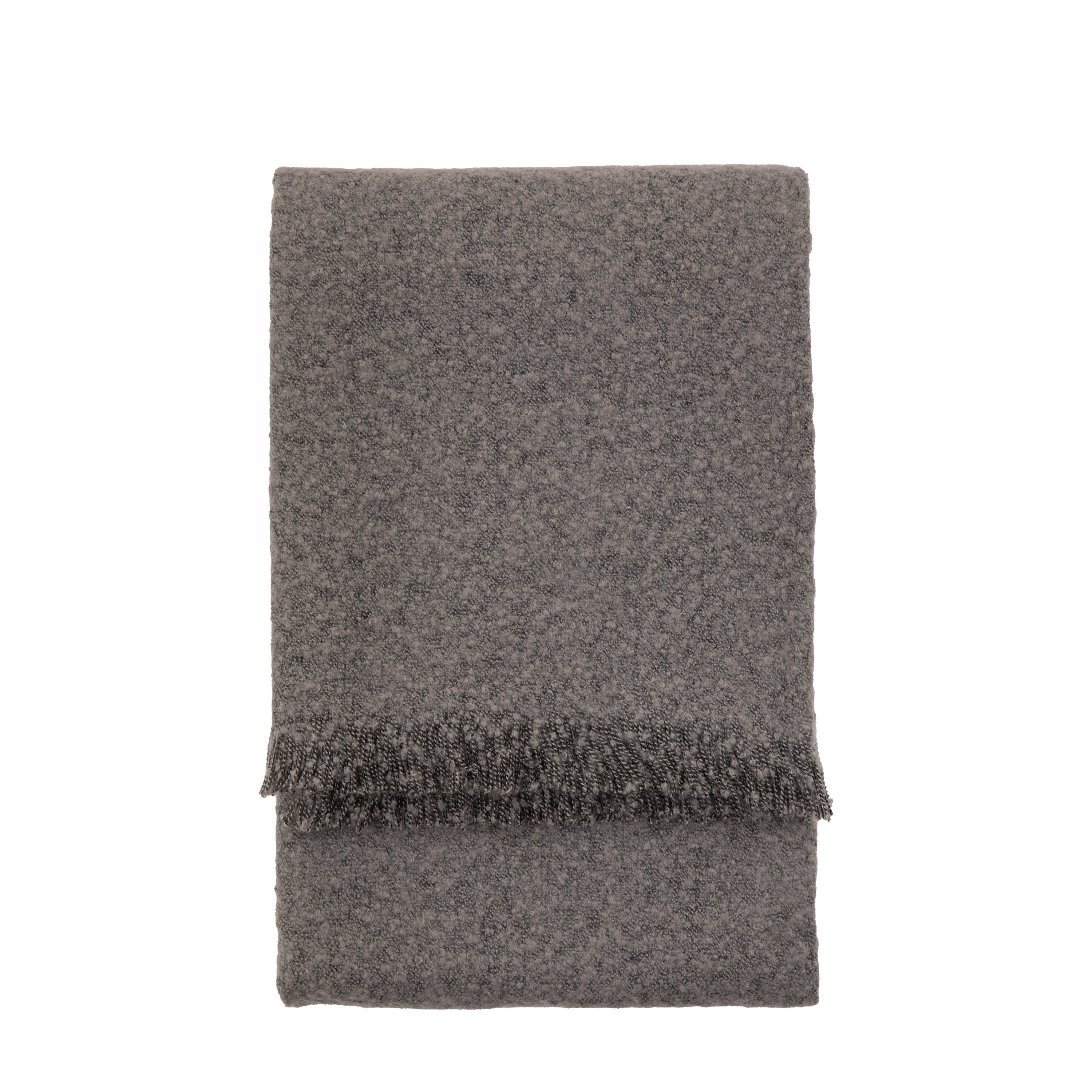Melange Acrylic Throw Dark Grey - Acrylic / Polyester | Migo Interiors