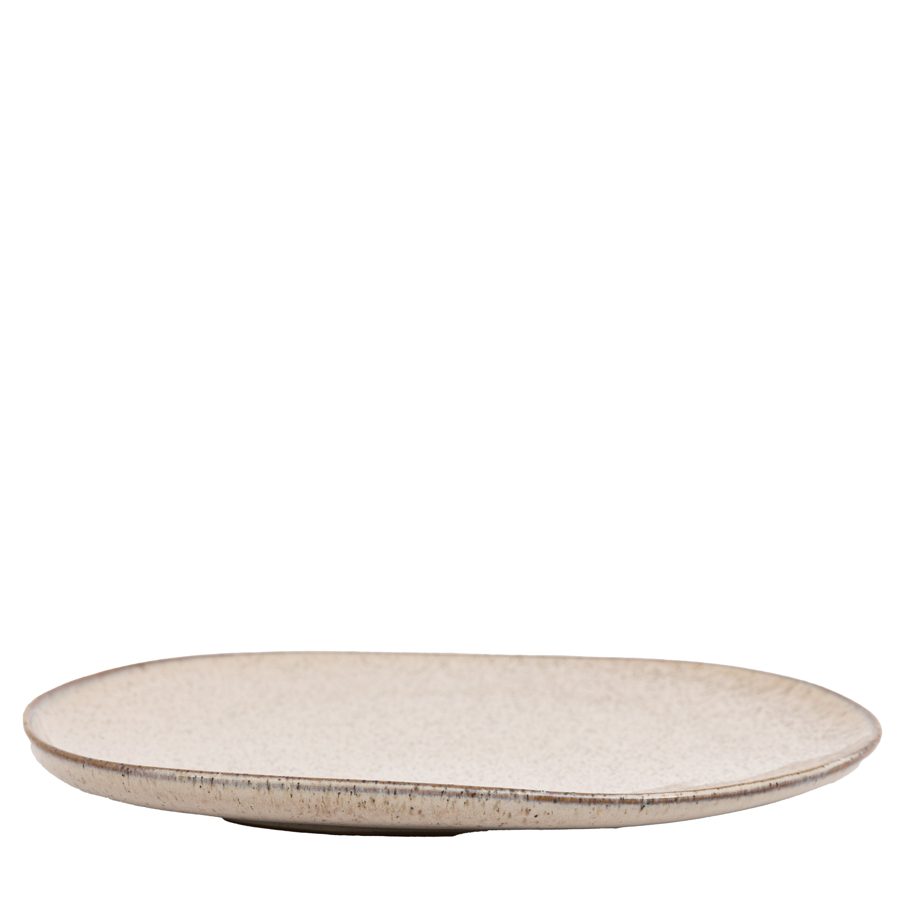 Speckle Glaze Dinner Plate Oatmeal (4pk) - Ceramic | Migo Interiors