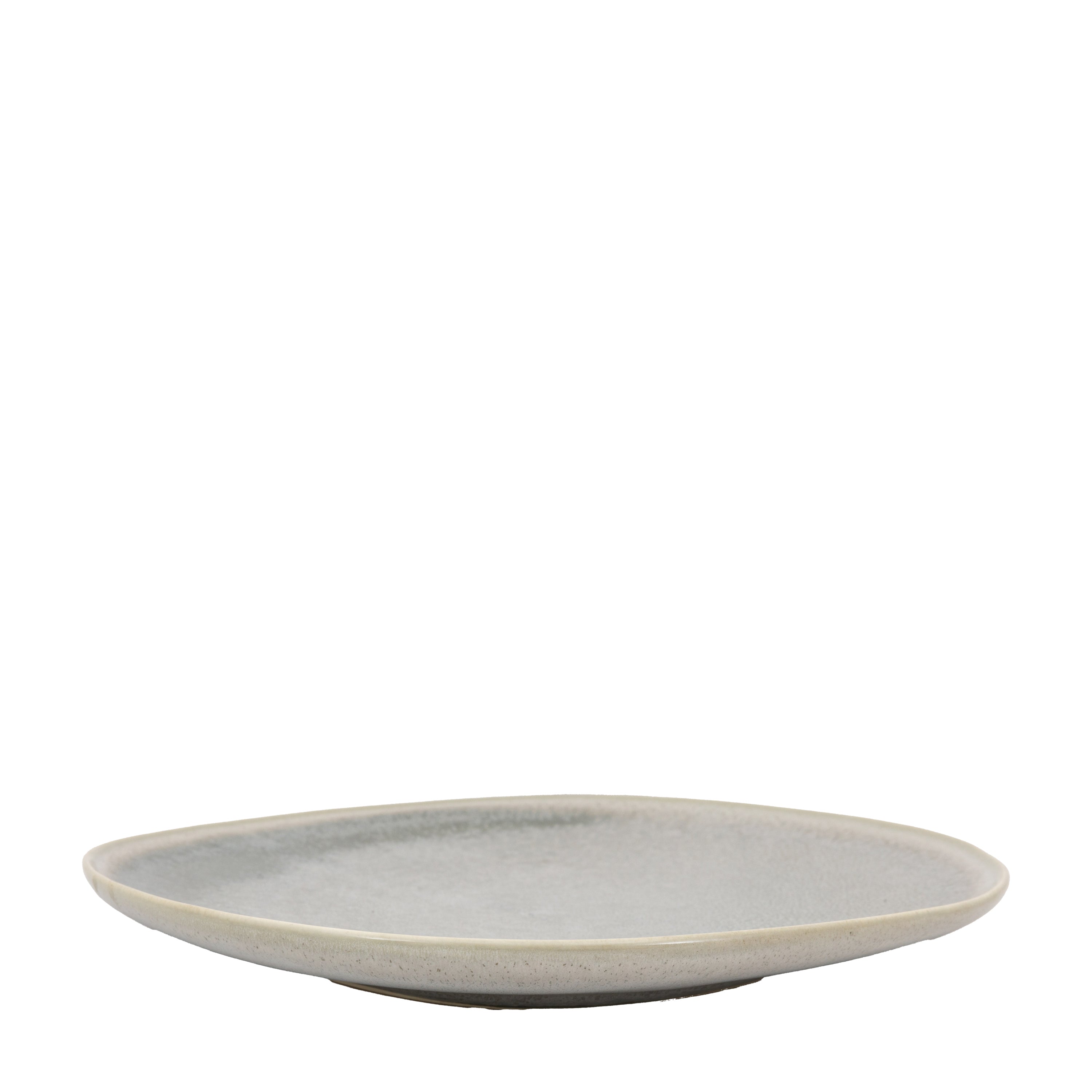 Pebble Glaze Dinner Plate Dove Grey (4pk) - Ceramic | Migo Interiors