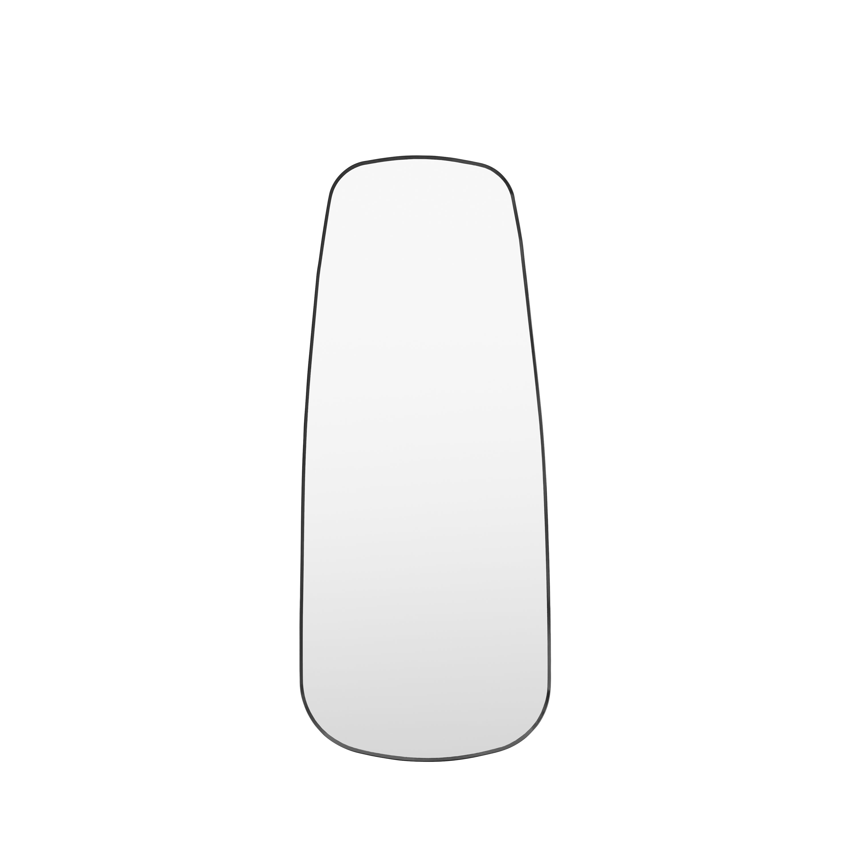 Holworth Shaped Leaner Black - Glass / Aluminium Alloy / MDF | Migo Interiors