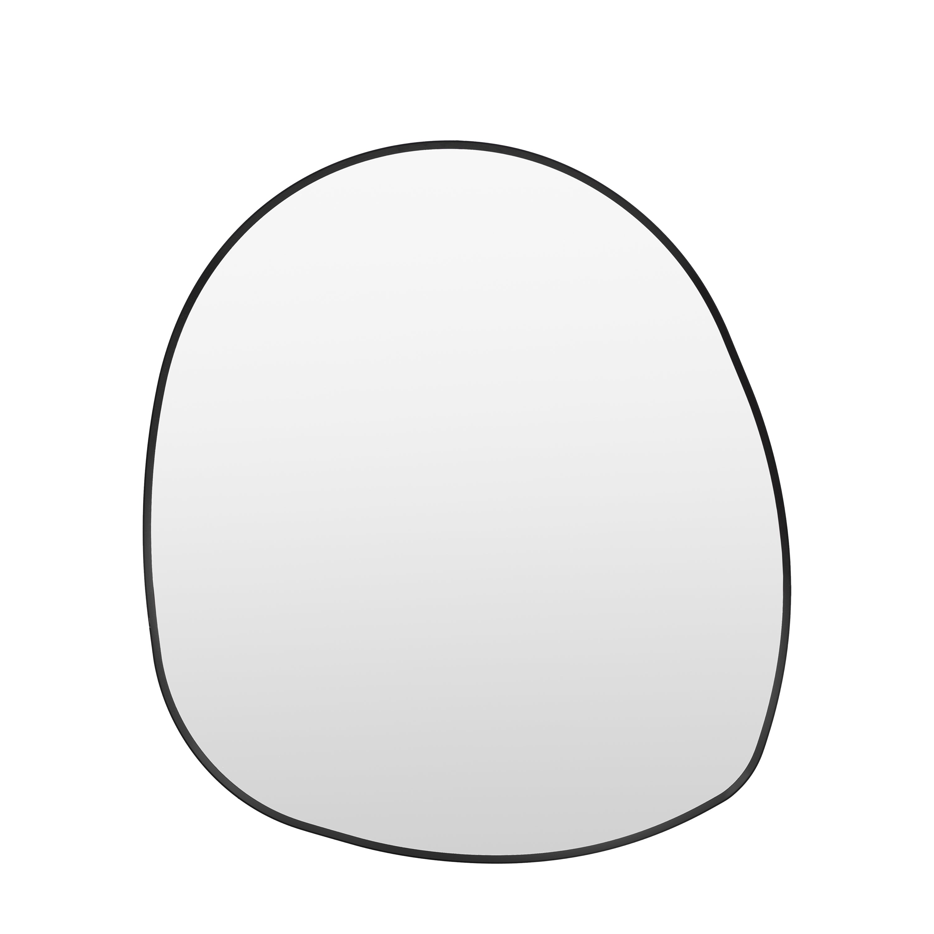Holworth Pebble Mirror Black - Glass / Aluminium Alloy / MDF | Migo Interiors