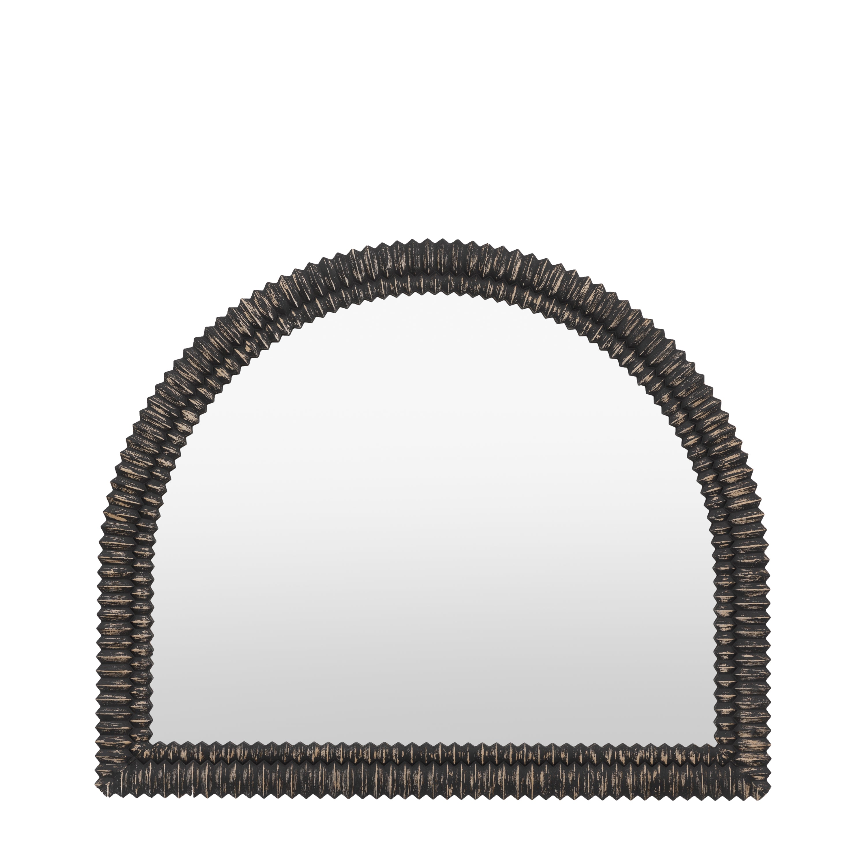 Pimlico Arch Overmantle Black Wash - MDF / Glass | Migo Interiors