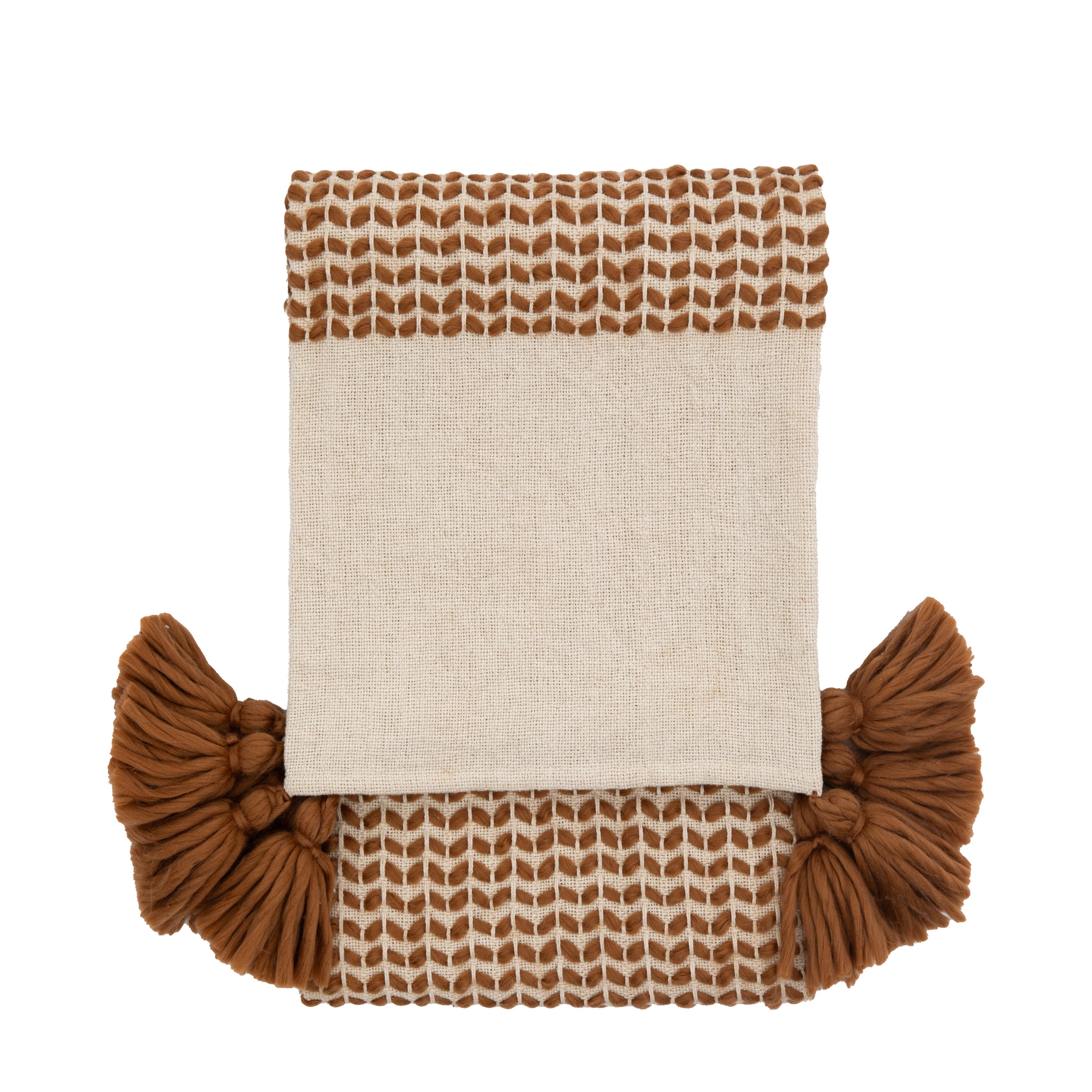 Dolby Woven Throw Rust - Cotton / Polyester (R-PET) | Migo Interiors