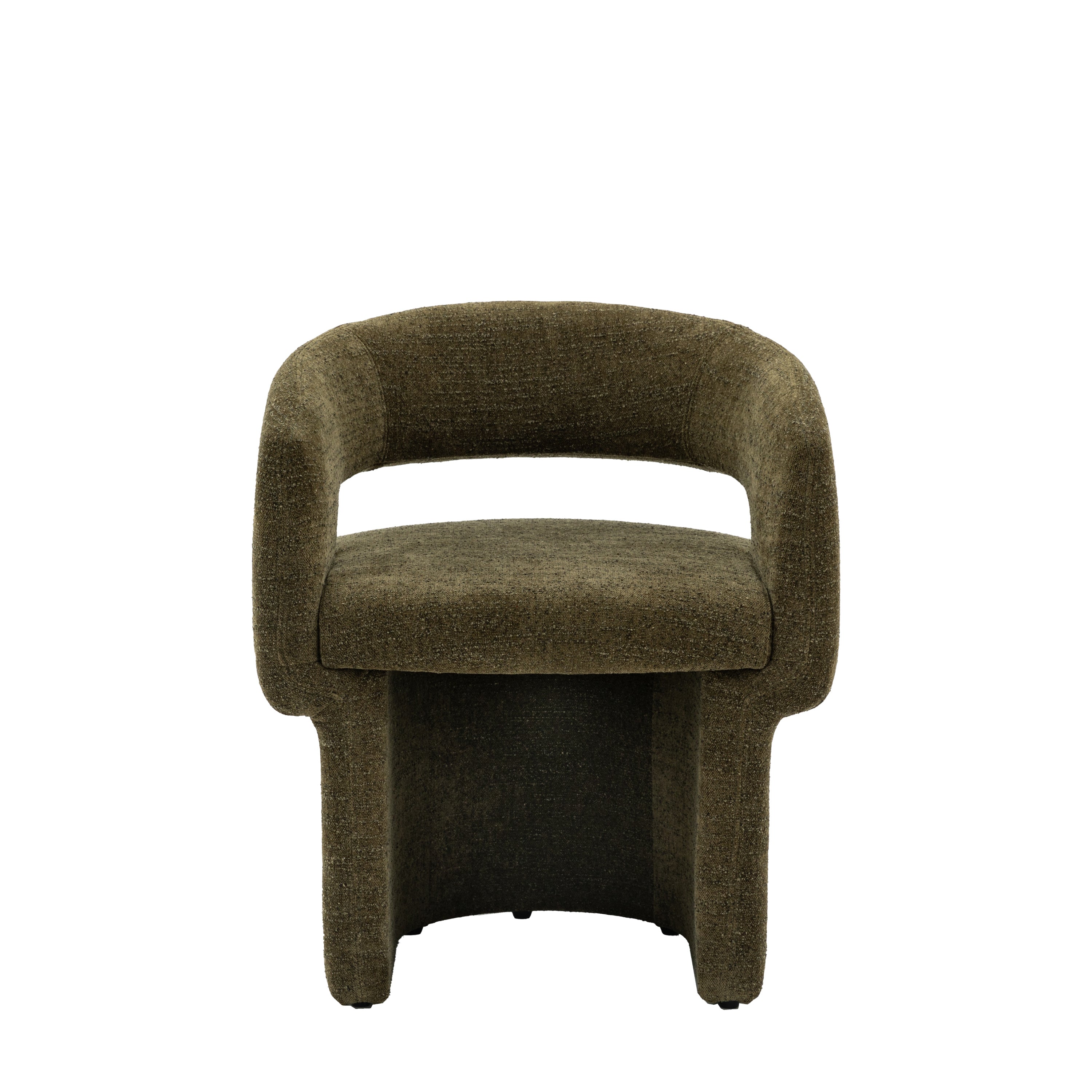 Sloane Dining Chair Green Boucle - Maple / Polyester / Foam / Polyester Fiber | Migo Interiors