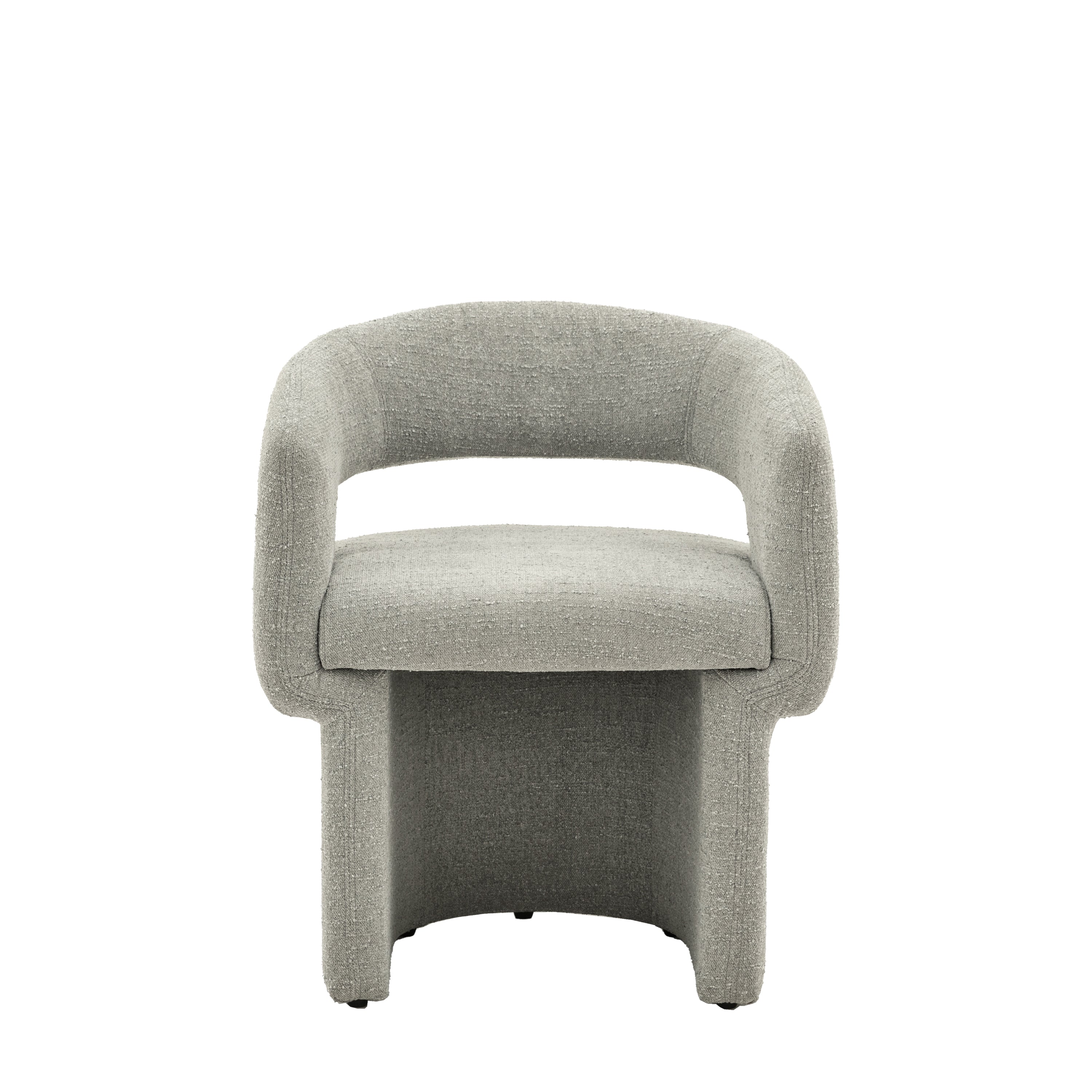 Sloane Dining Chair Grey Boucle - Maple / Polyester / Foam / Polyester Fiber | Migo Interiors