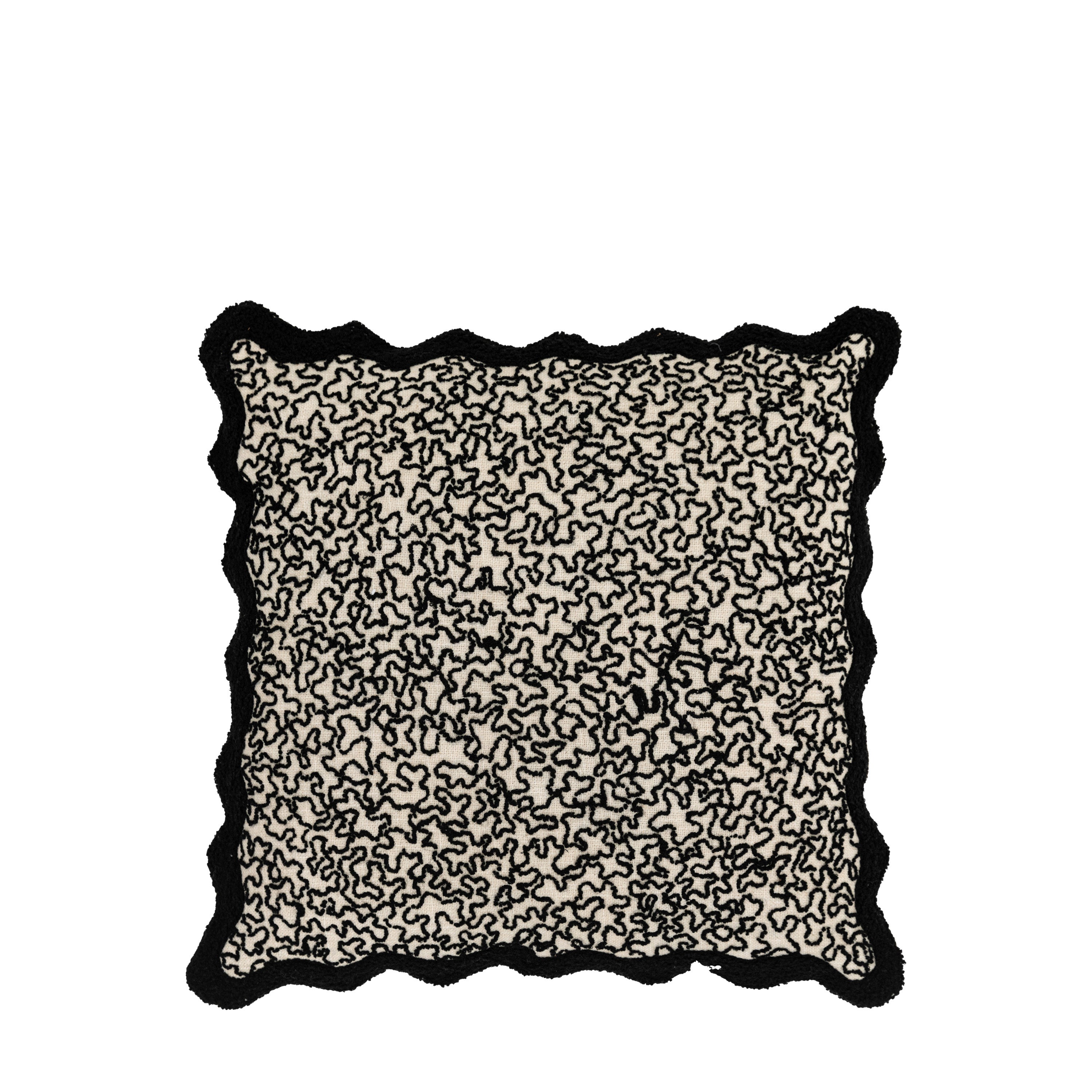 Tabor Cushion Black - Cotton | Migo Interiors