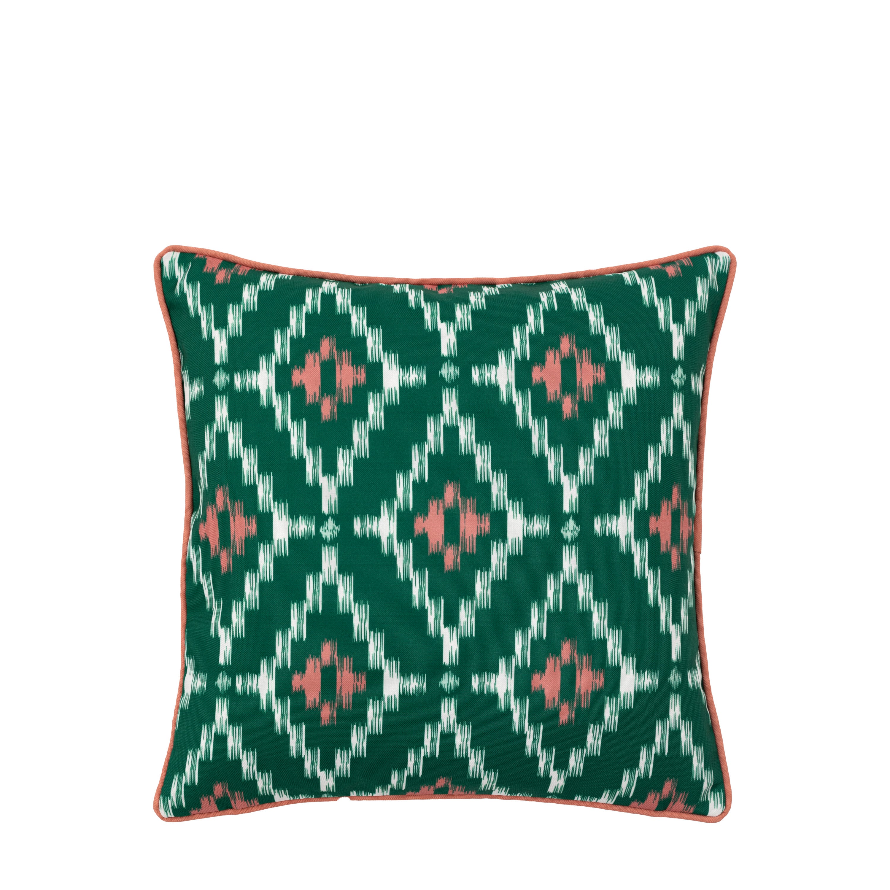 Aroha Geo Printed Cushion Green