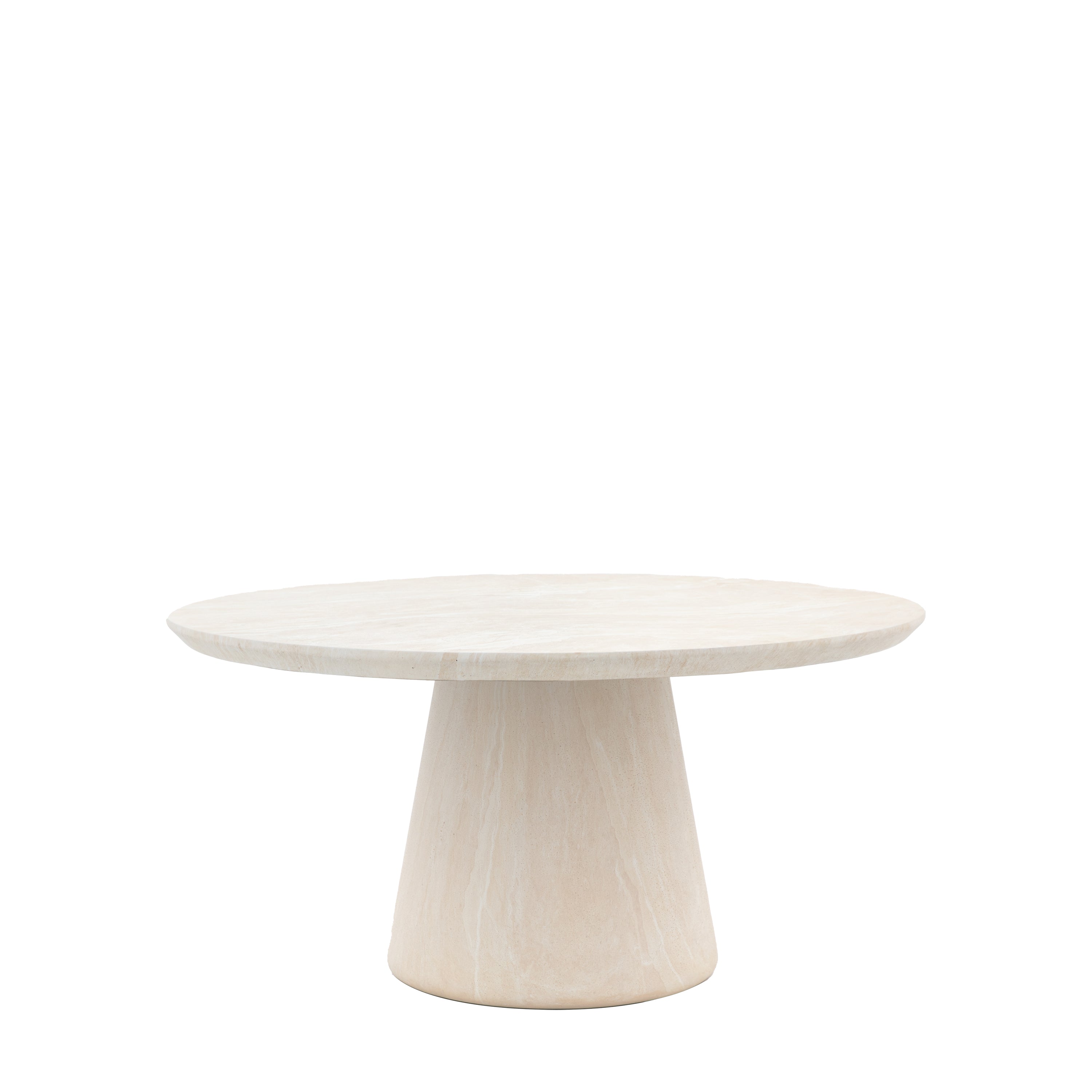 Pedra Round Dining Tble Travertine