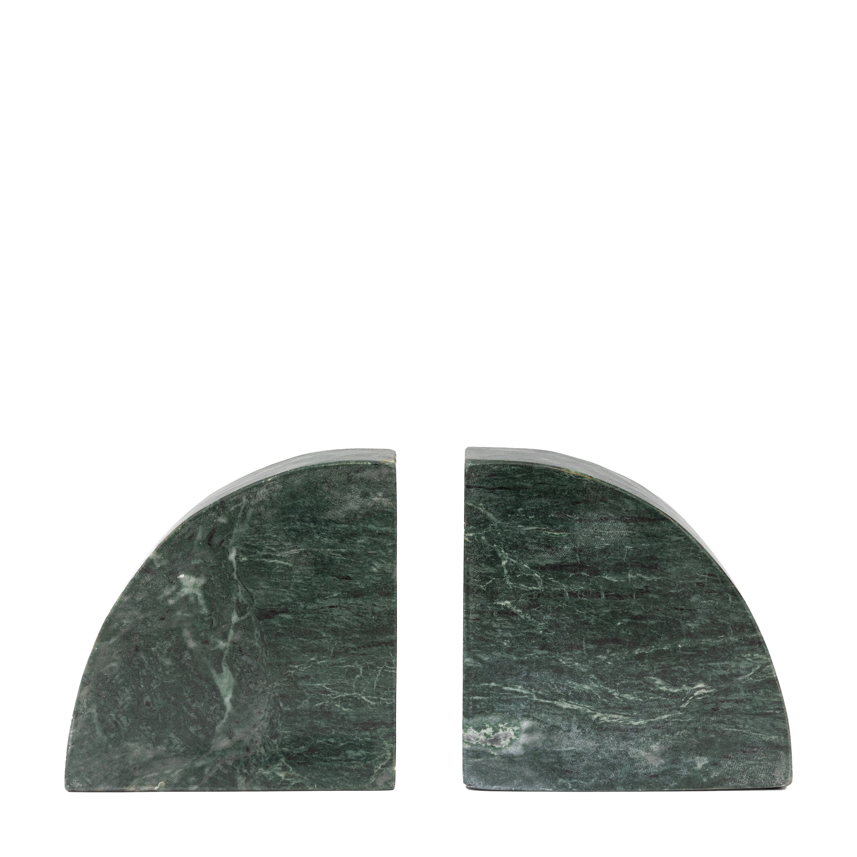 Tamera Marble Bookends Set of 2 Green