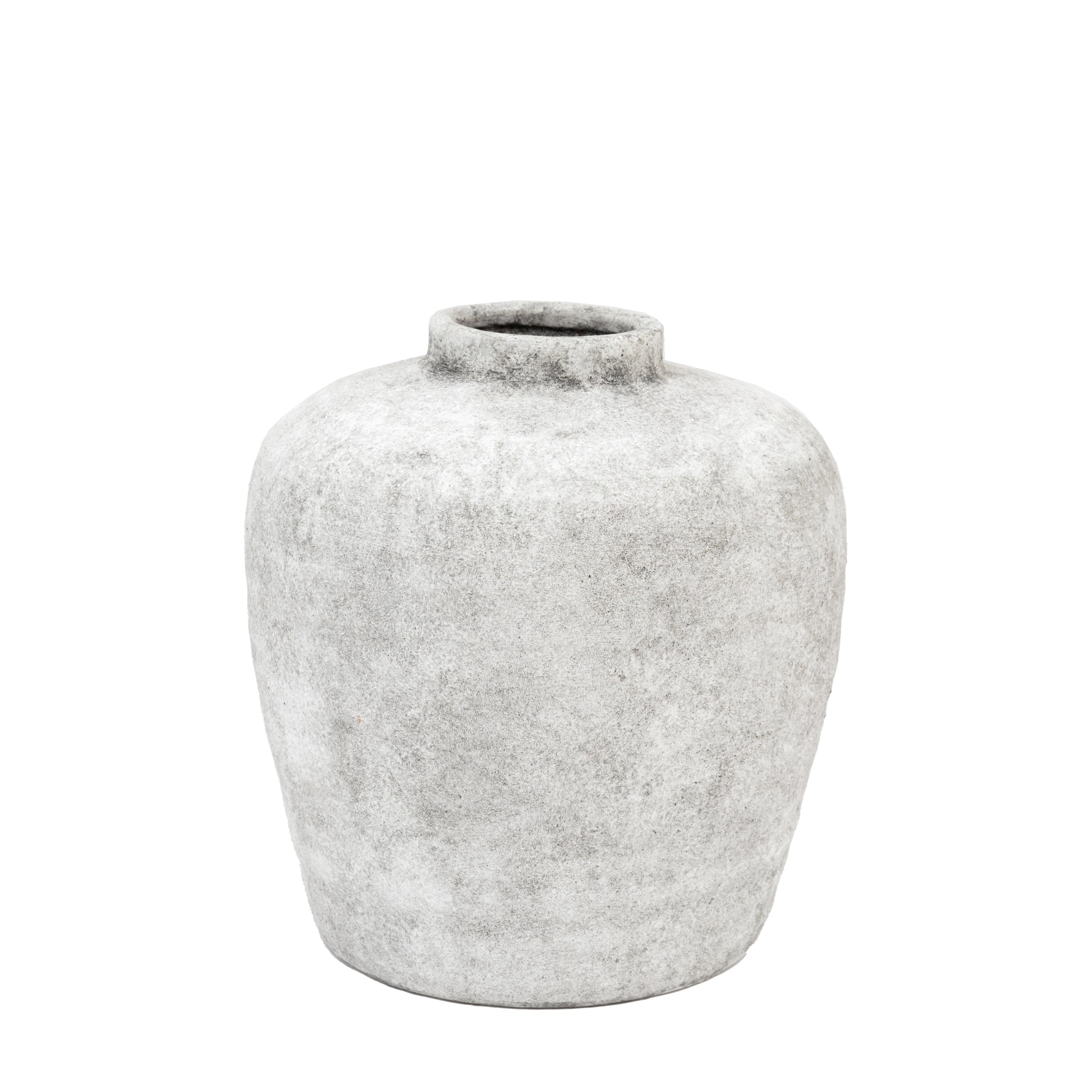 Teguise Ceramic Urn Vase Grey