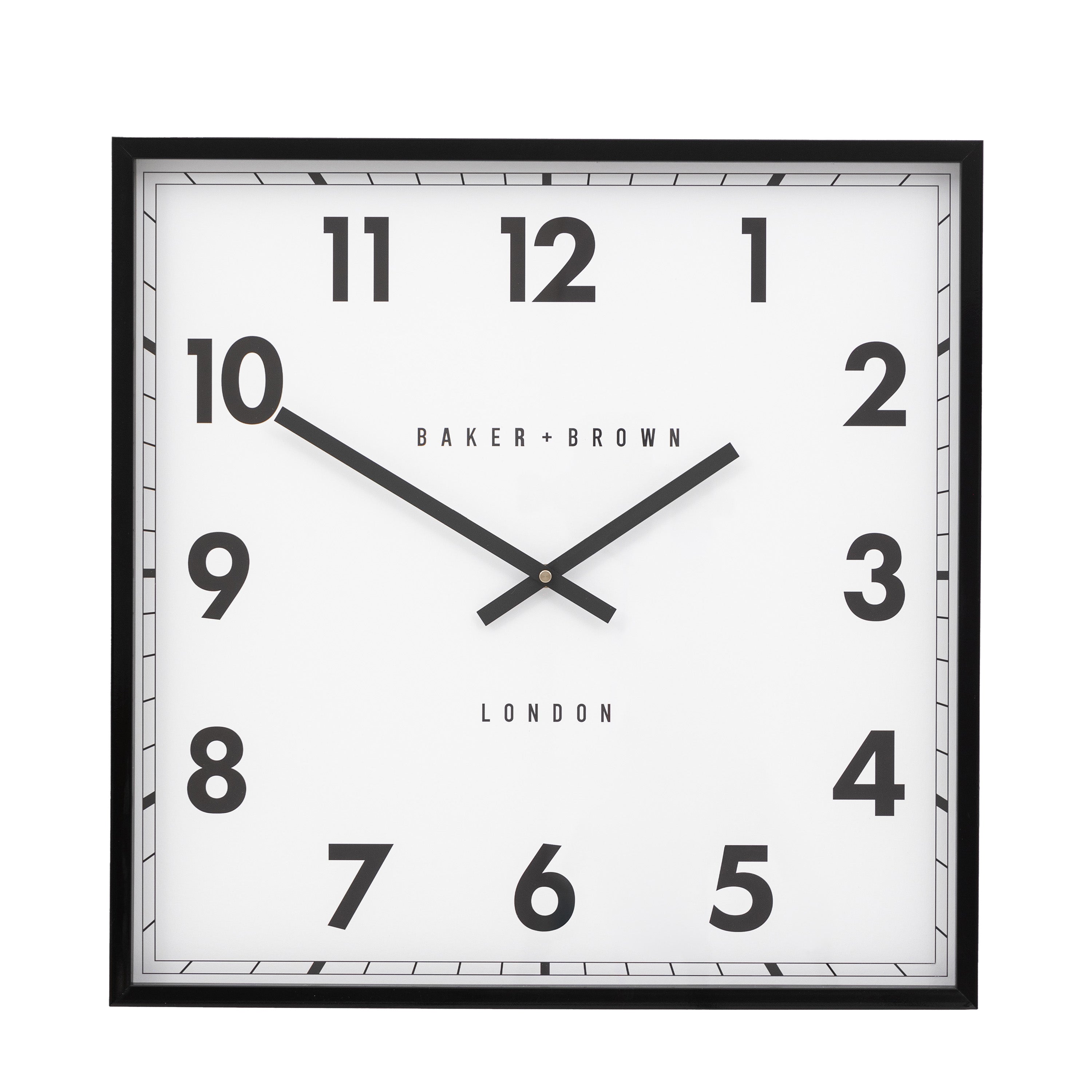 Buxton Wall Clock Black 50cm