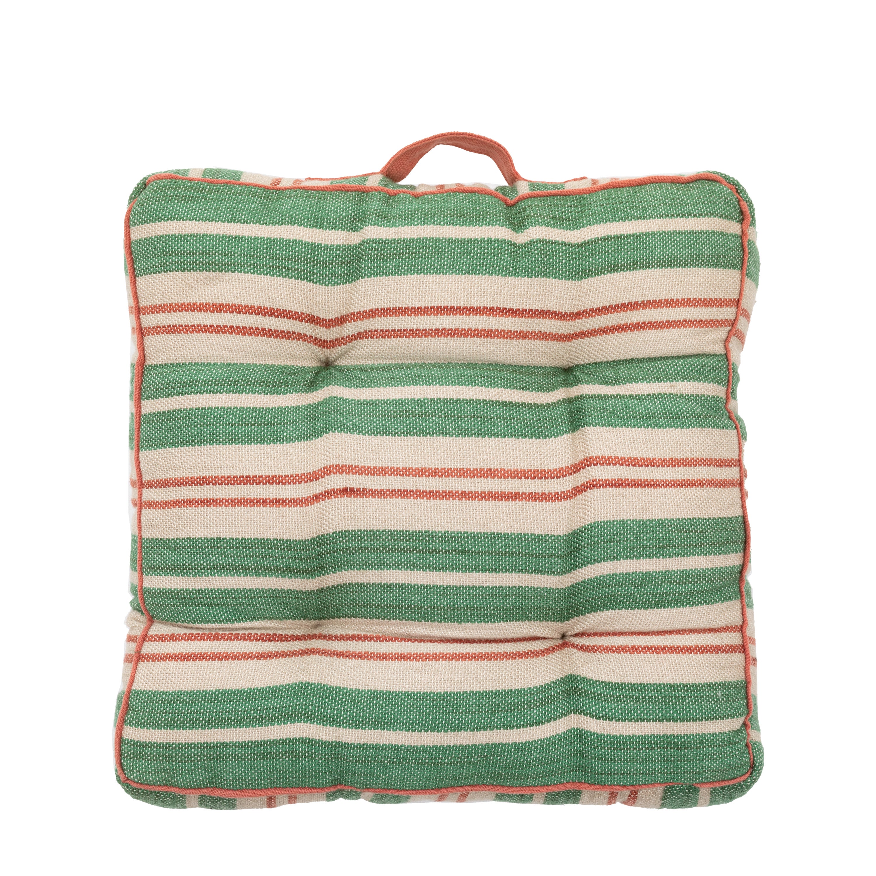 Sina Stripe Woven Floor Cush Green