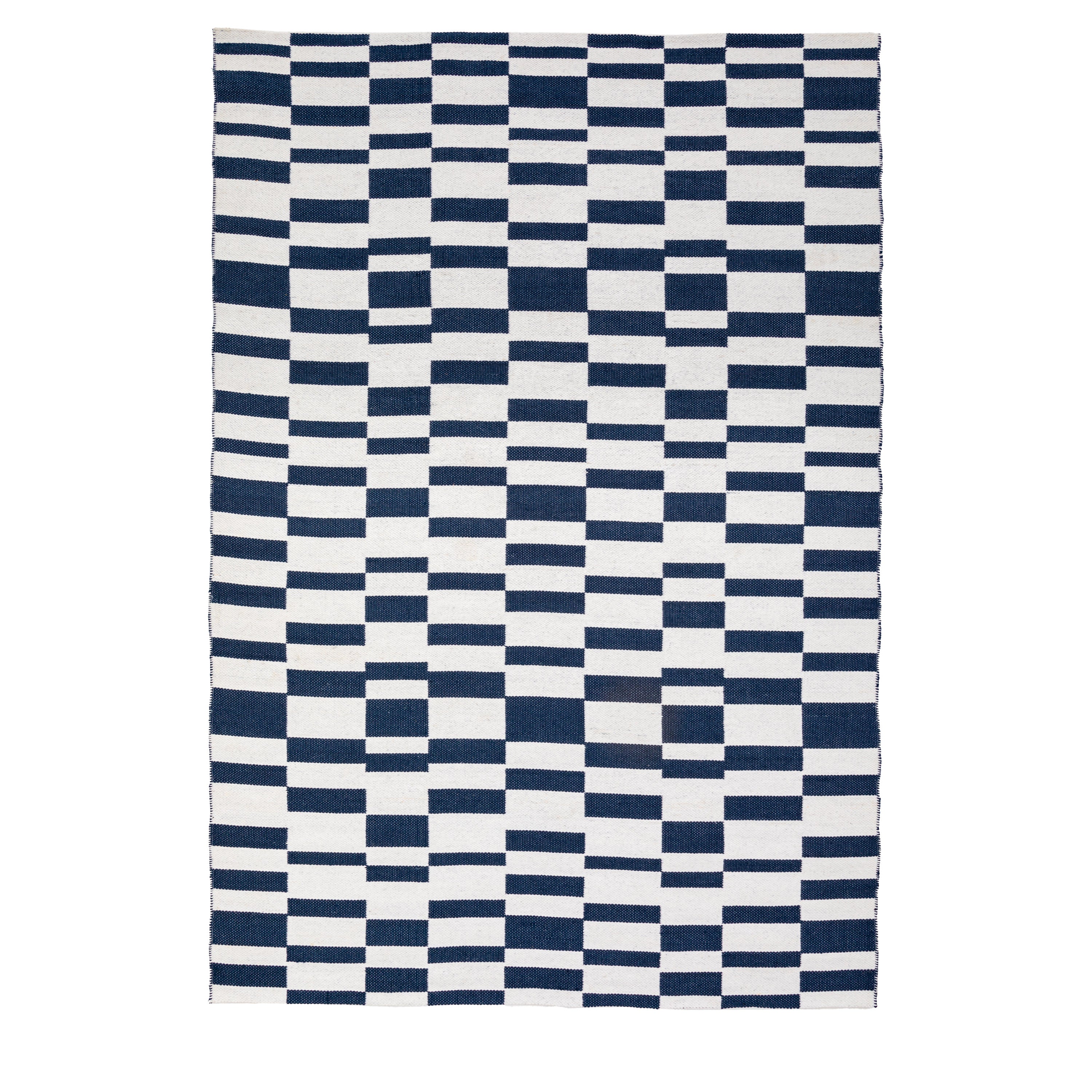 Kingston Jacquard Rug Blue